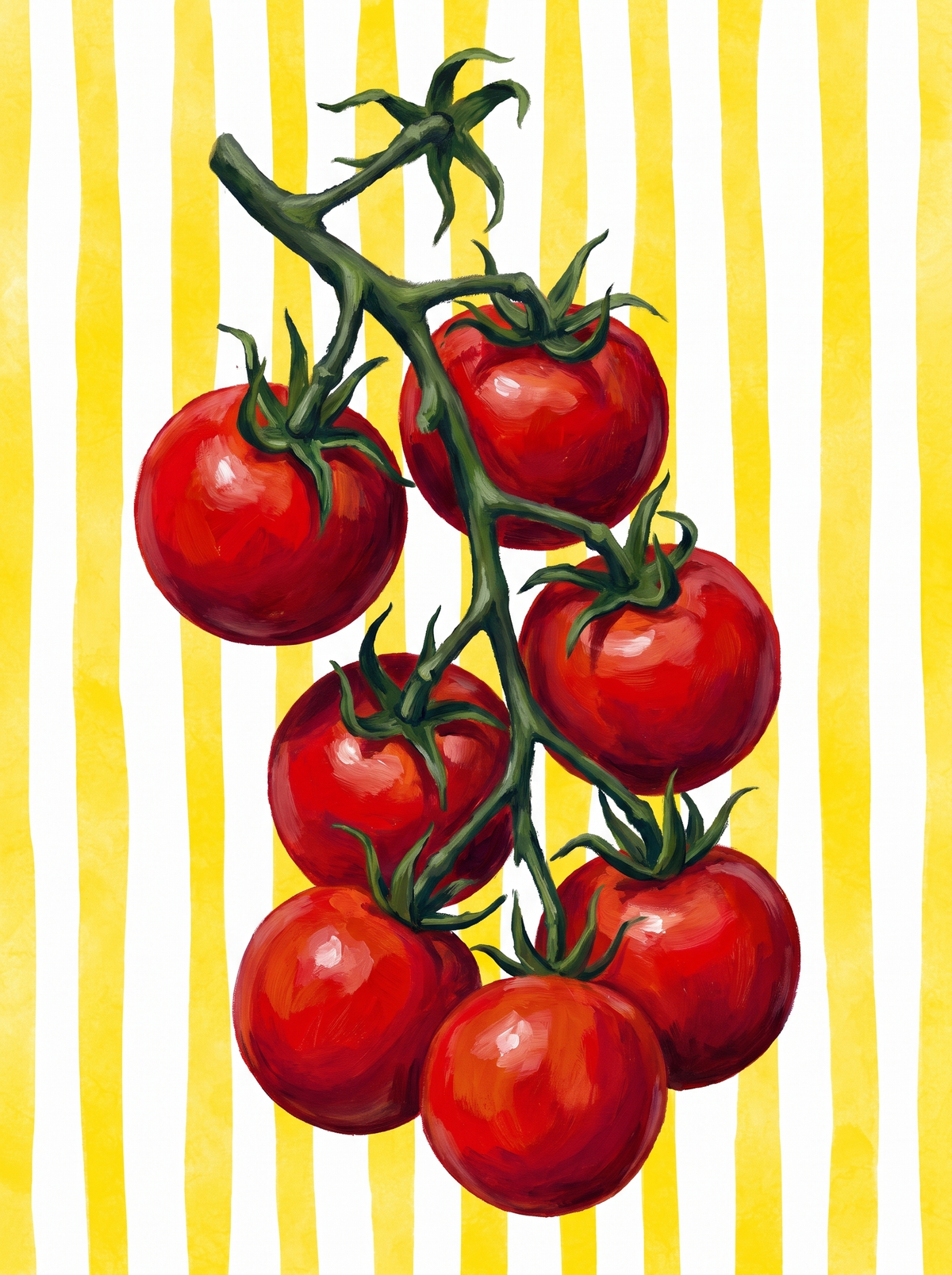 Tomato Vine Yellow Stripes