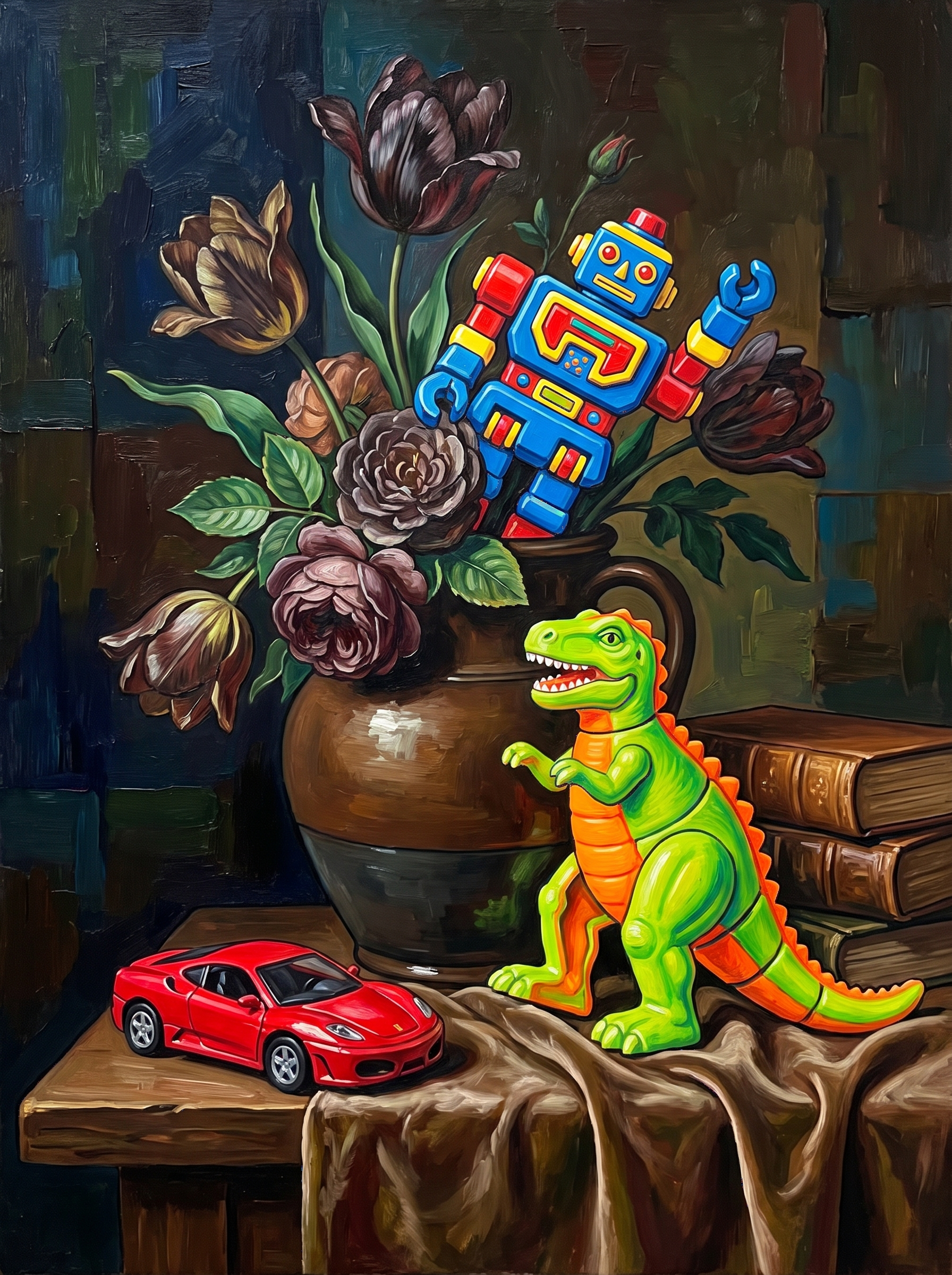 Toy Dinosaur Still Life