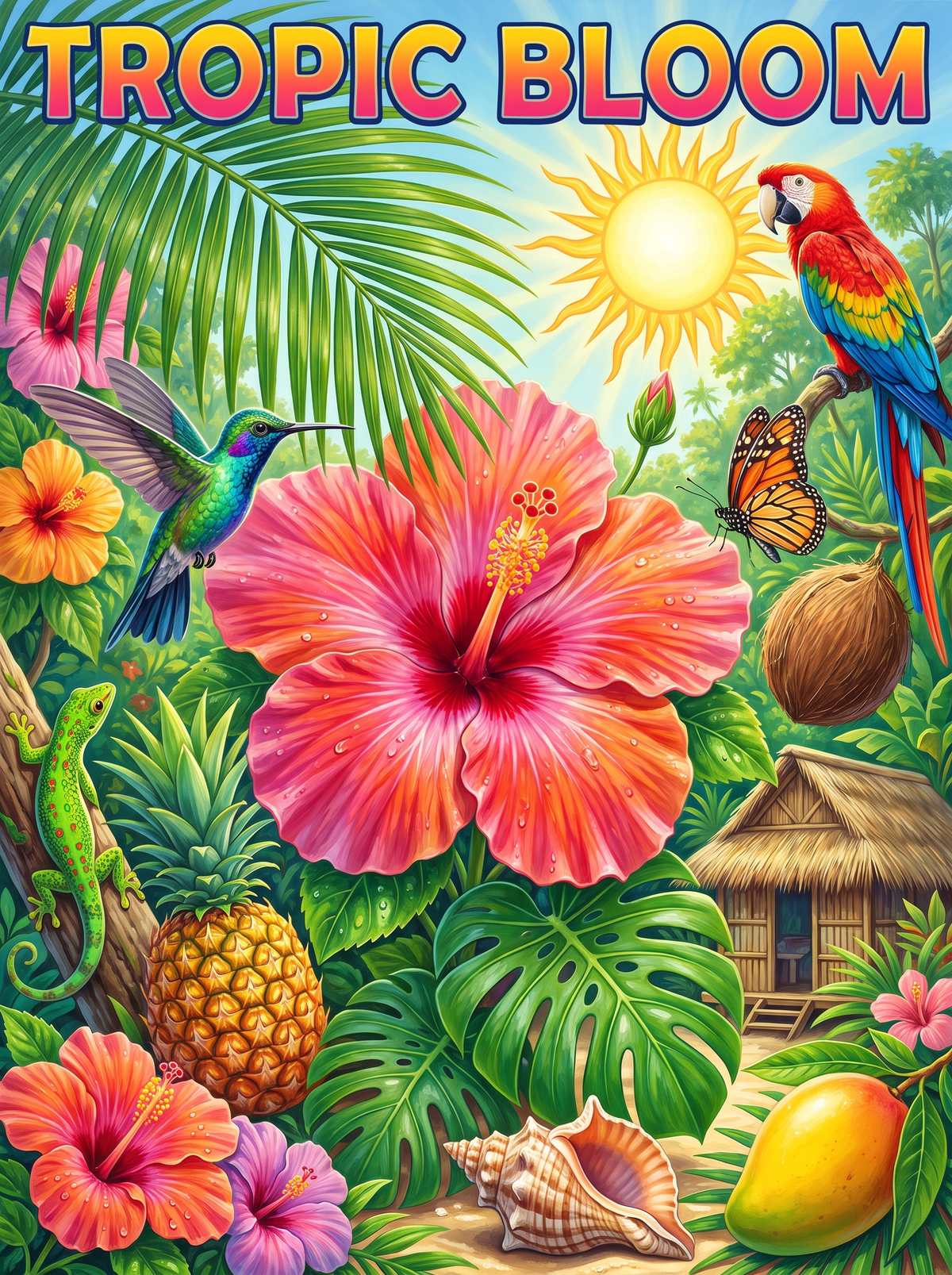 Tropic Bloom Island Hut
