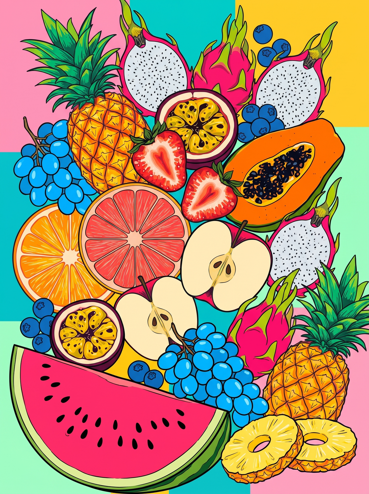Tropical Fruit Pile
