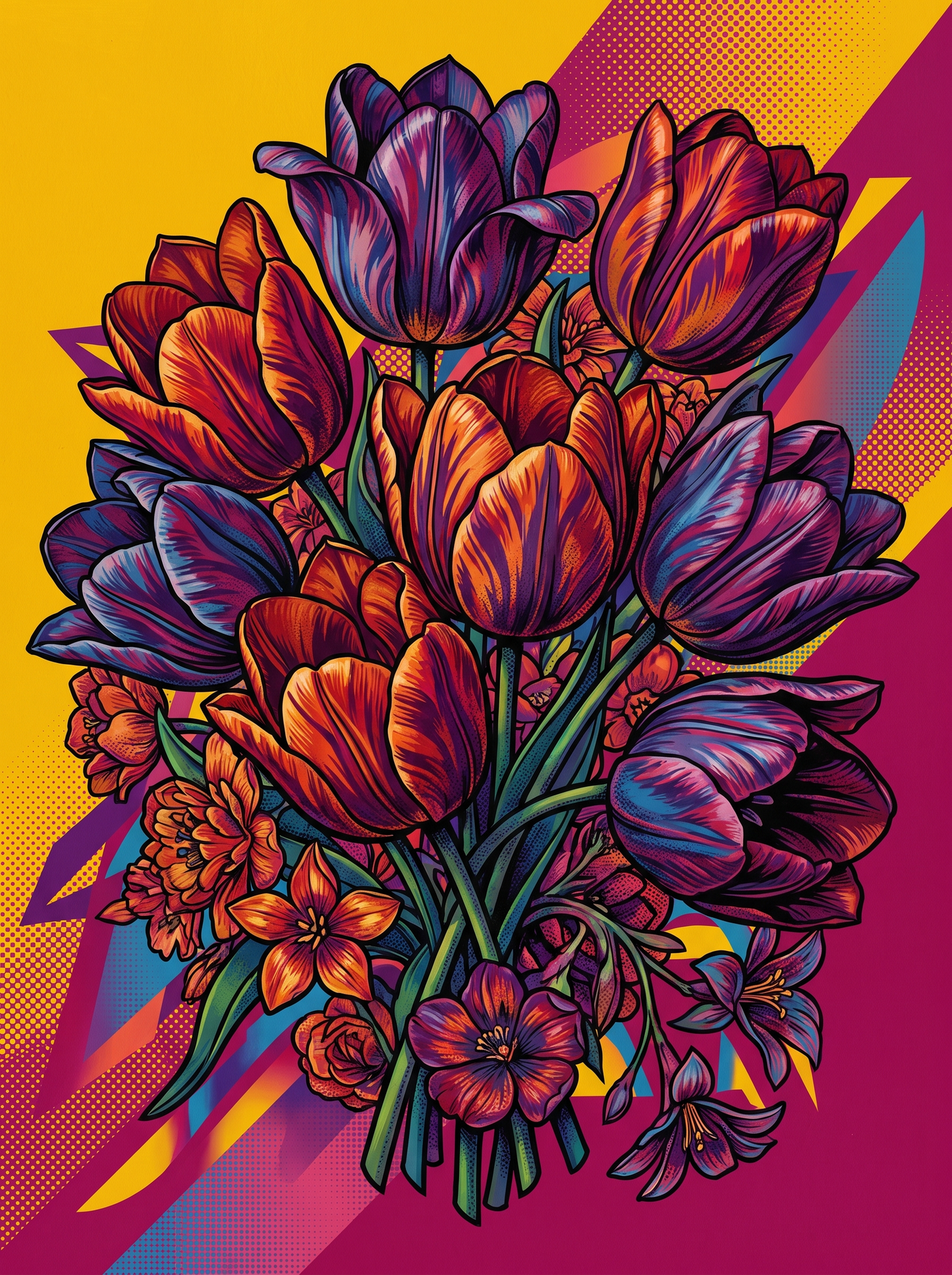 Tulip Bouquet Pop Burst