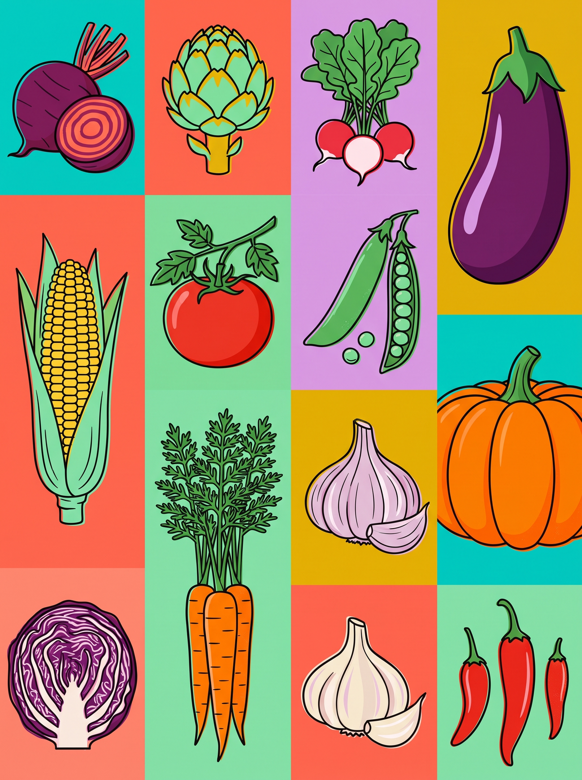 Vegetable Grid
