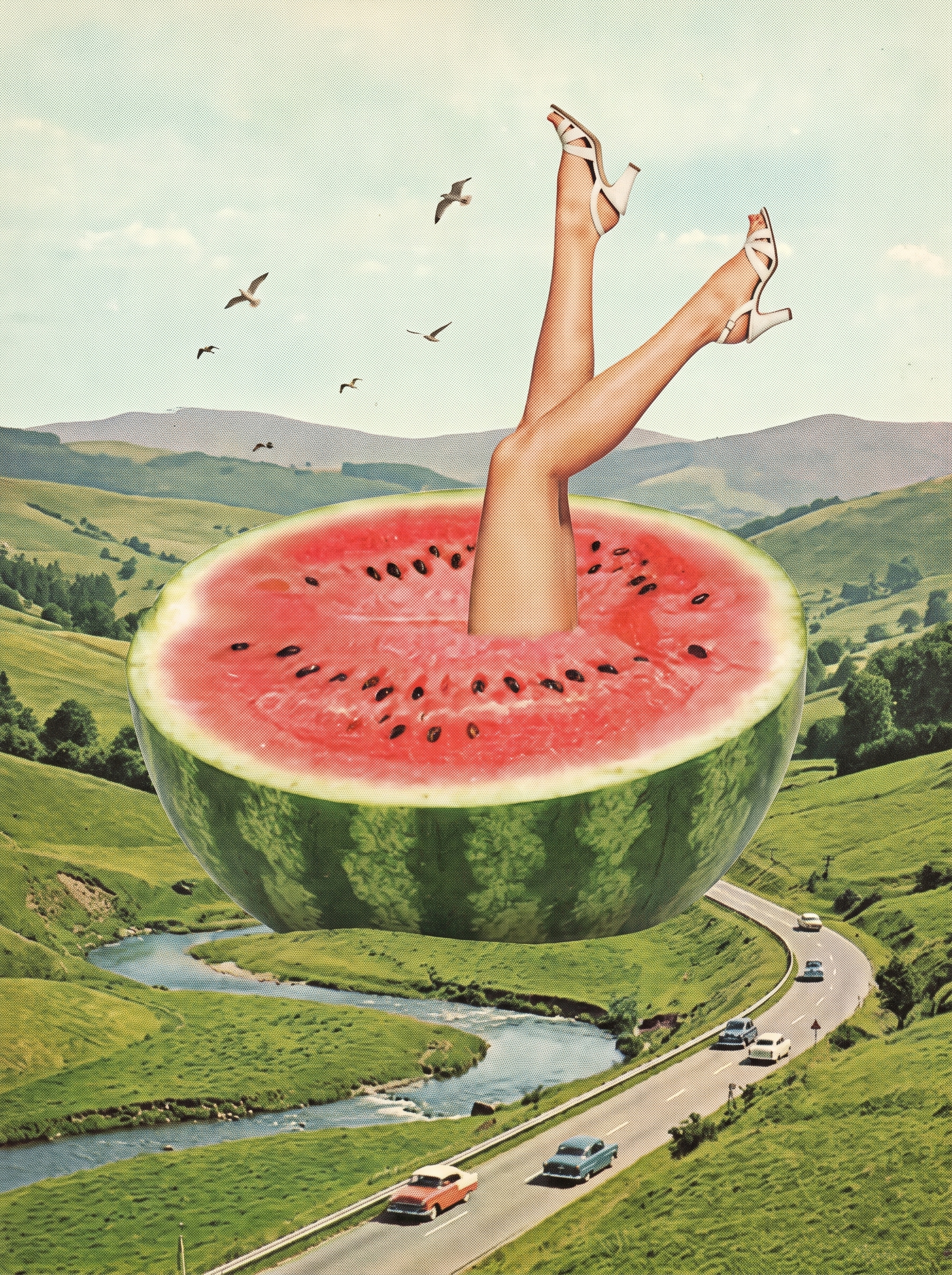 Watermelon Dive Green Hills