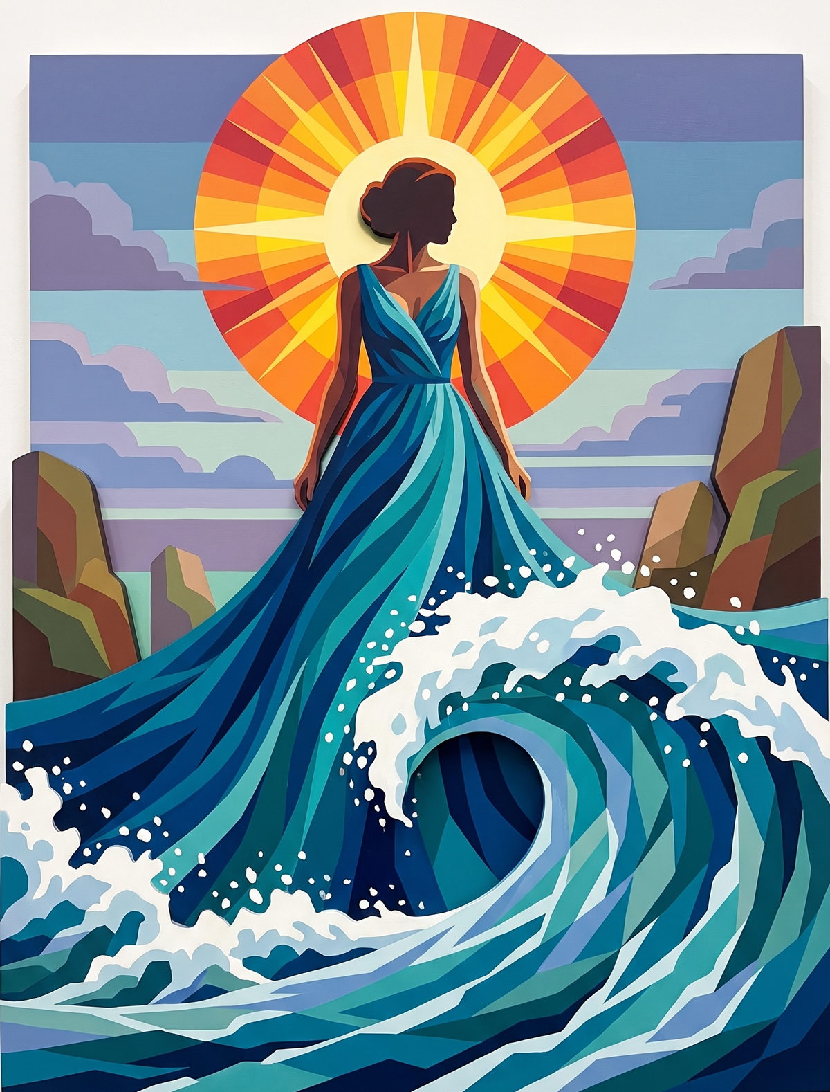 Wave Gown Sunrise