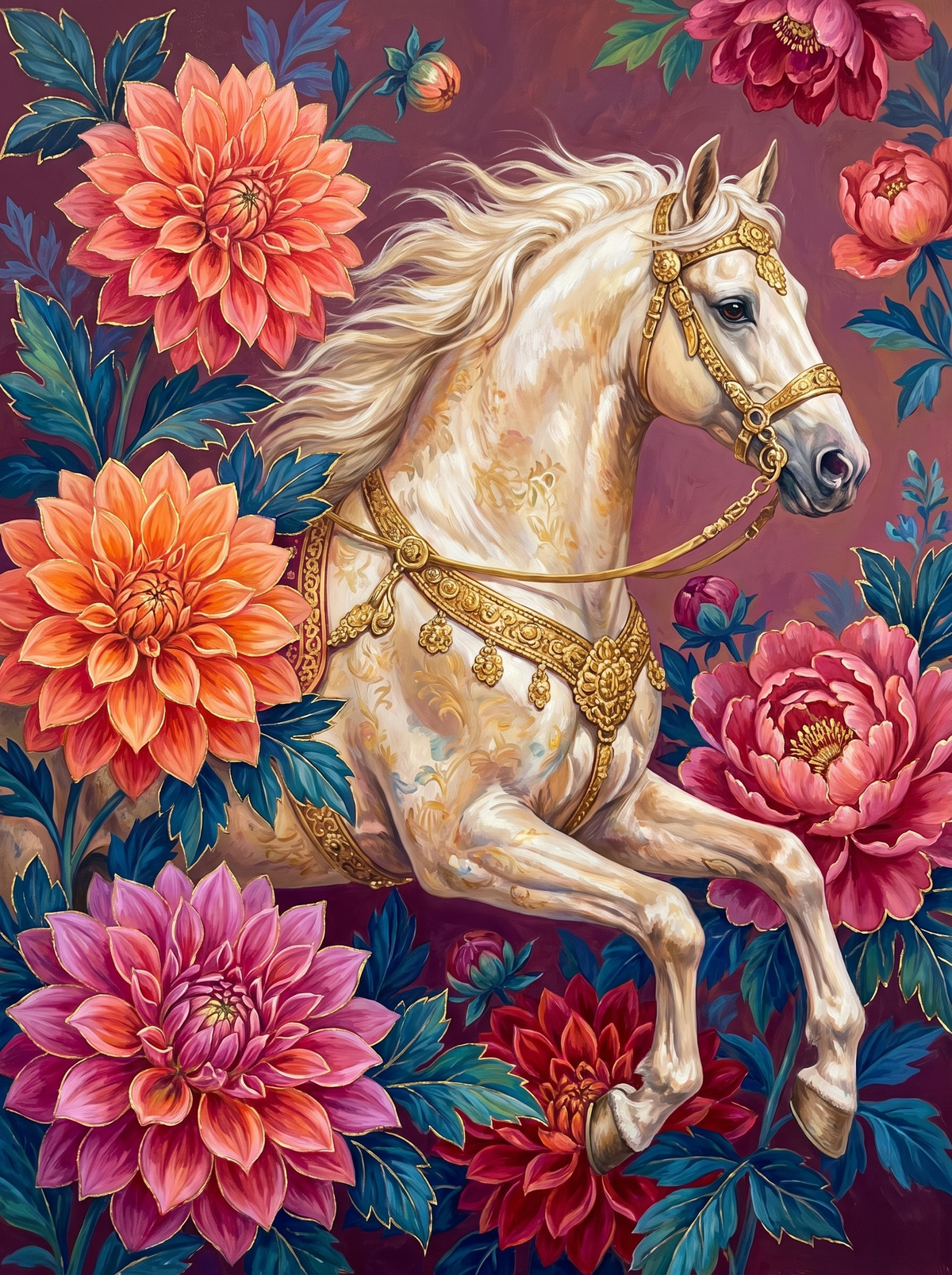 White Horse Dahlia Garden