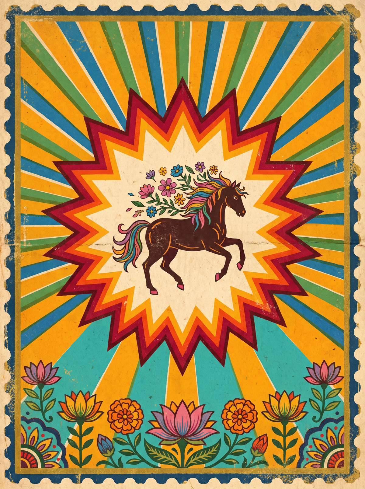 Wildflower Mane Horse