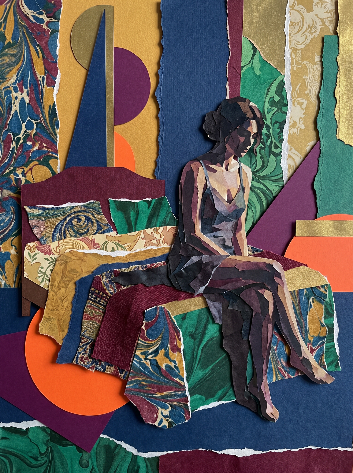 Woman On Bed Edge