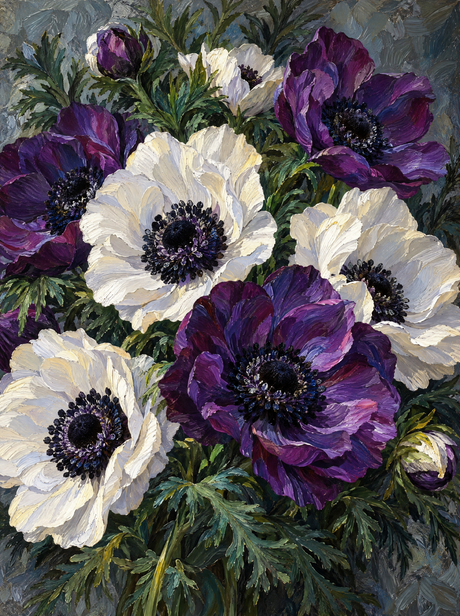 Anemone Ink And Snow