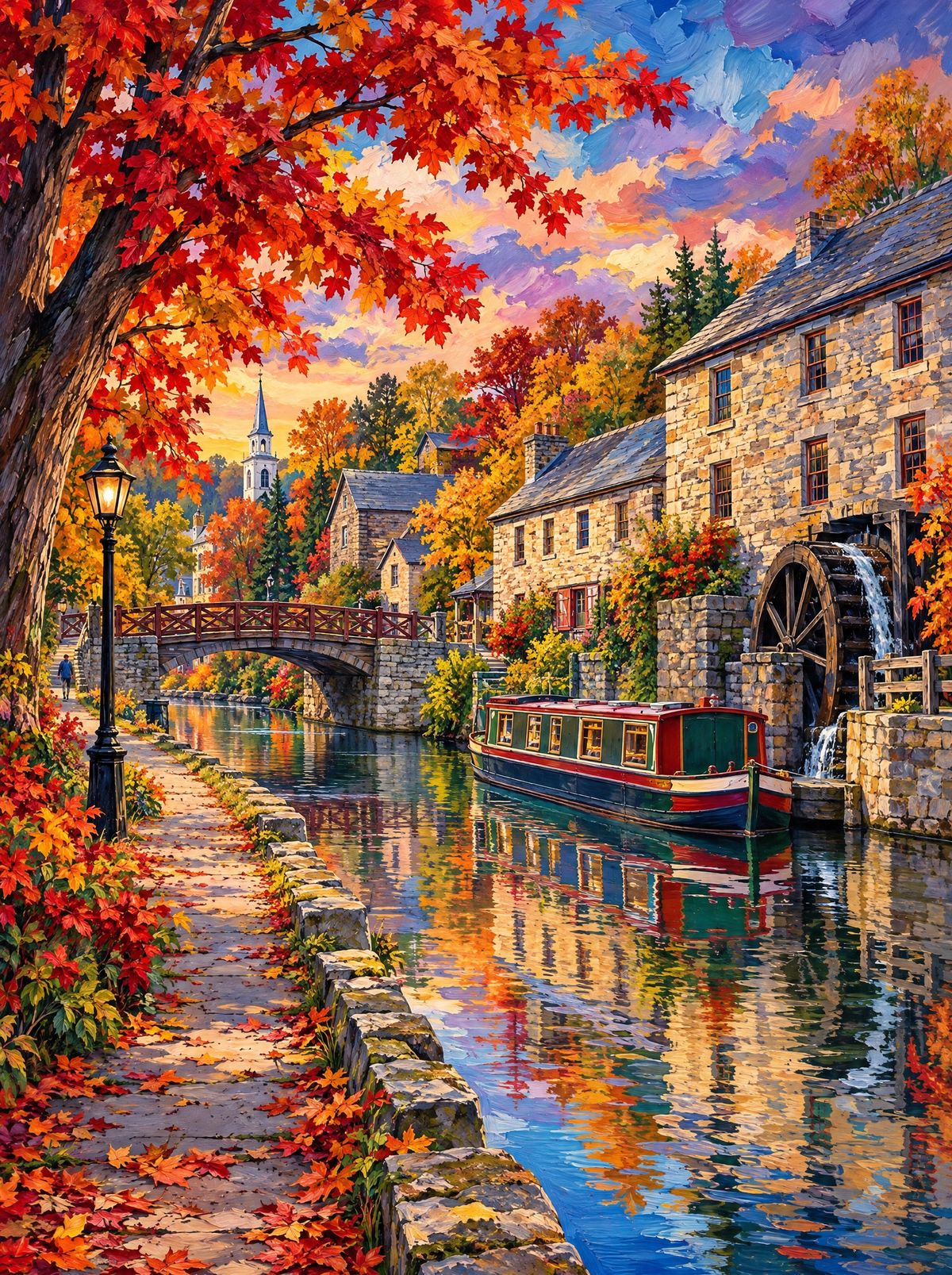 Autumn Canal Mill Village