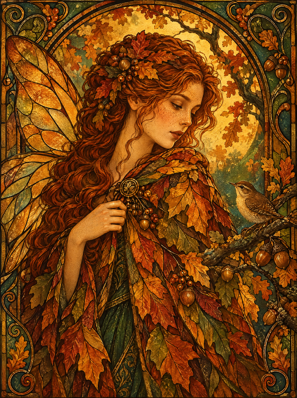 Autumn Leaf Cloak Fairy