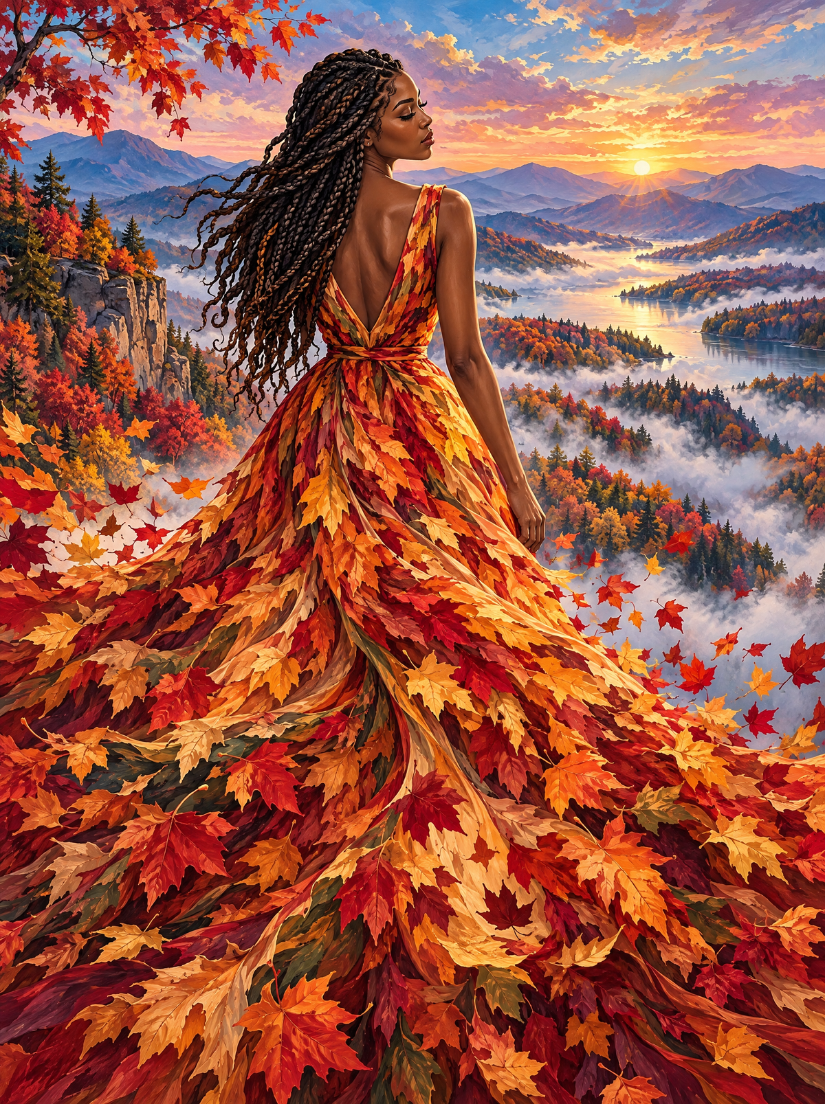 Autumn Leaf Gown