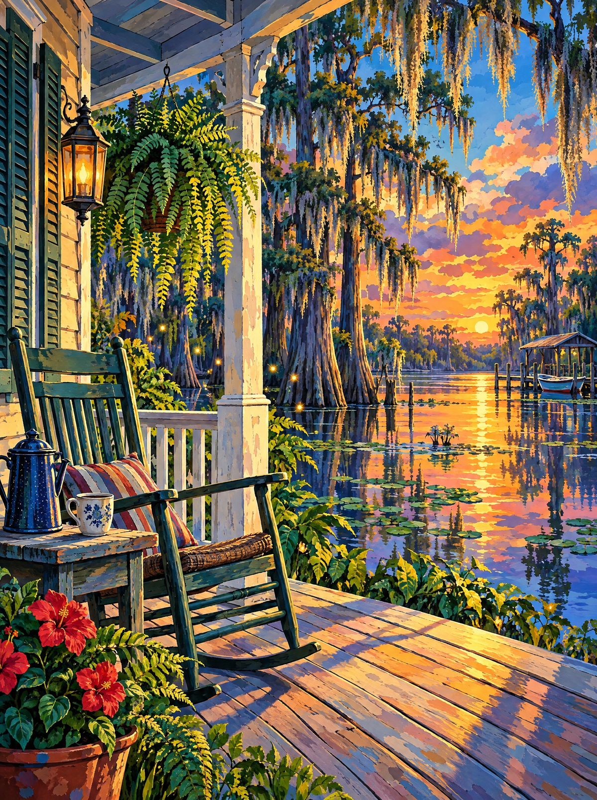 Bayou Porch Spanish Moss