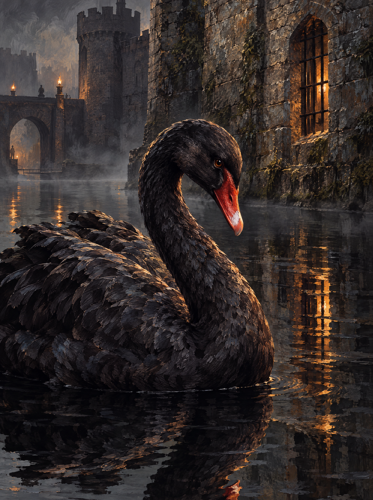 Black Swan On The Moat