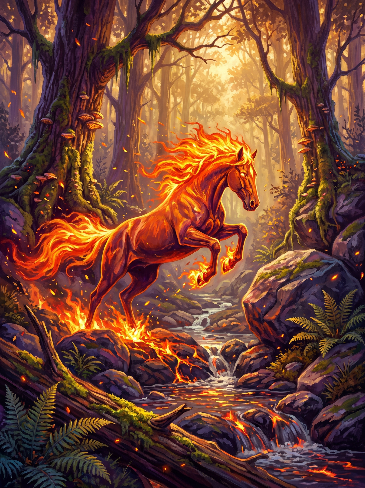 Blazing Fire Horse