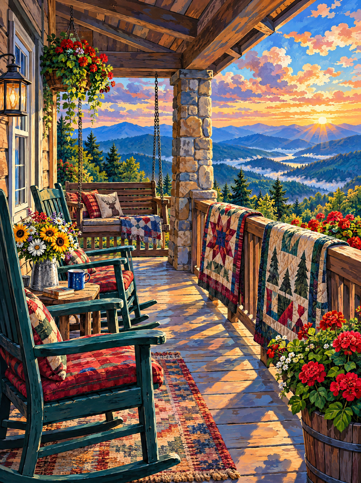 Blue Ridge Quilt Porch