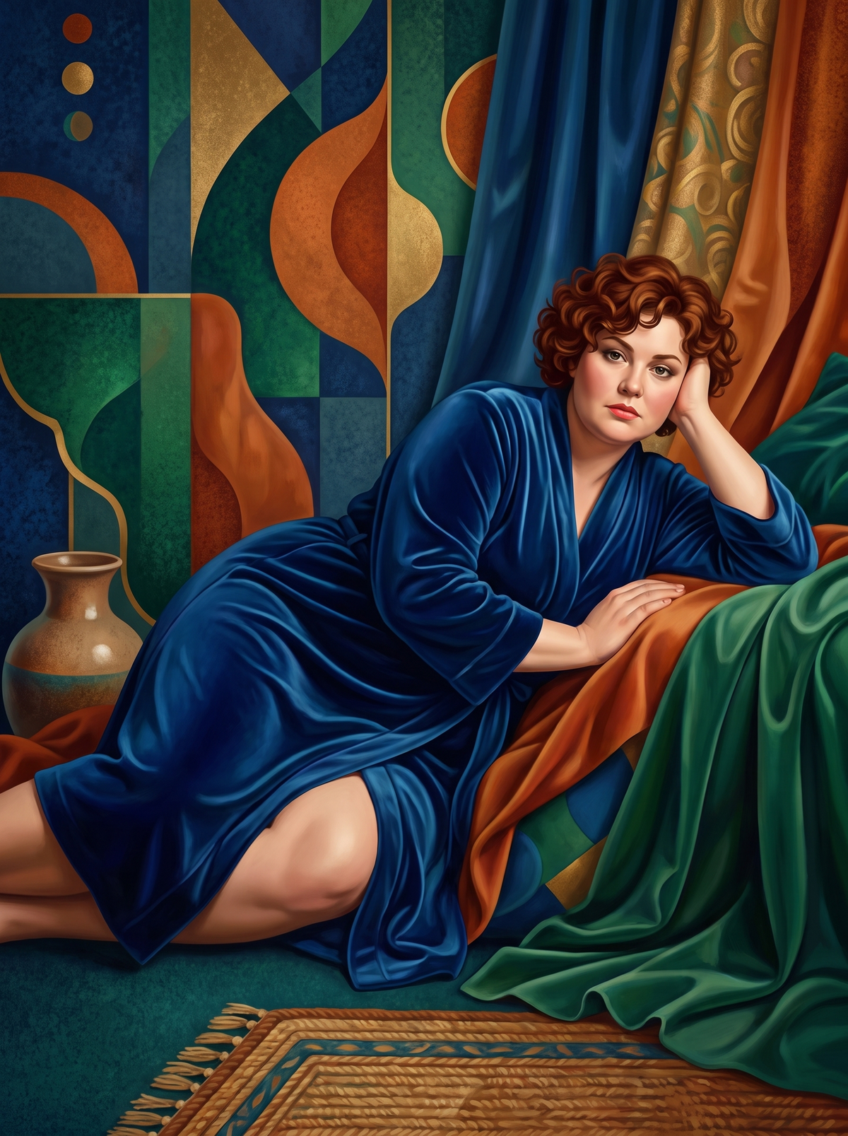 Blue Velvet Robe Repose