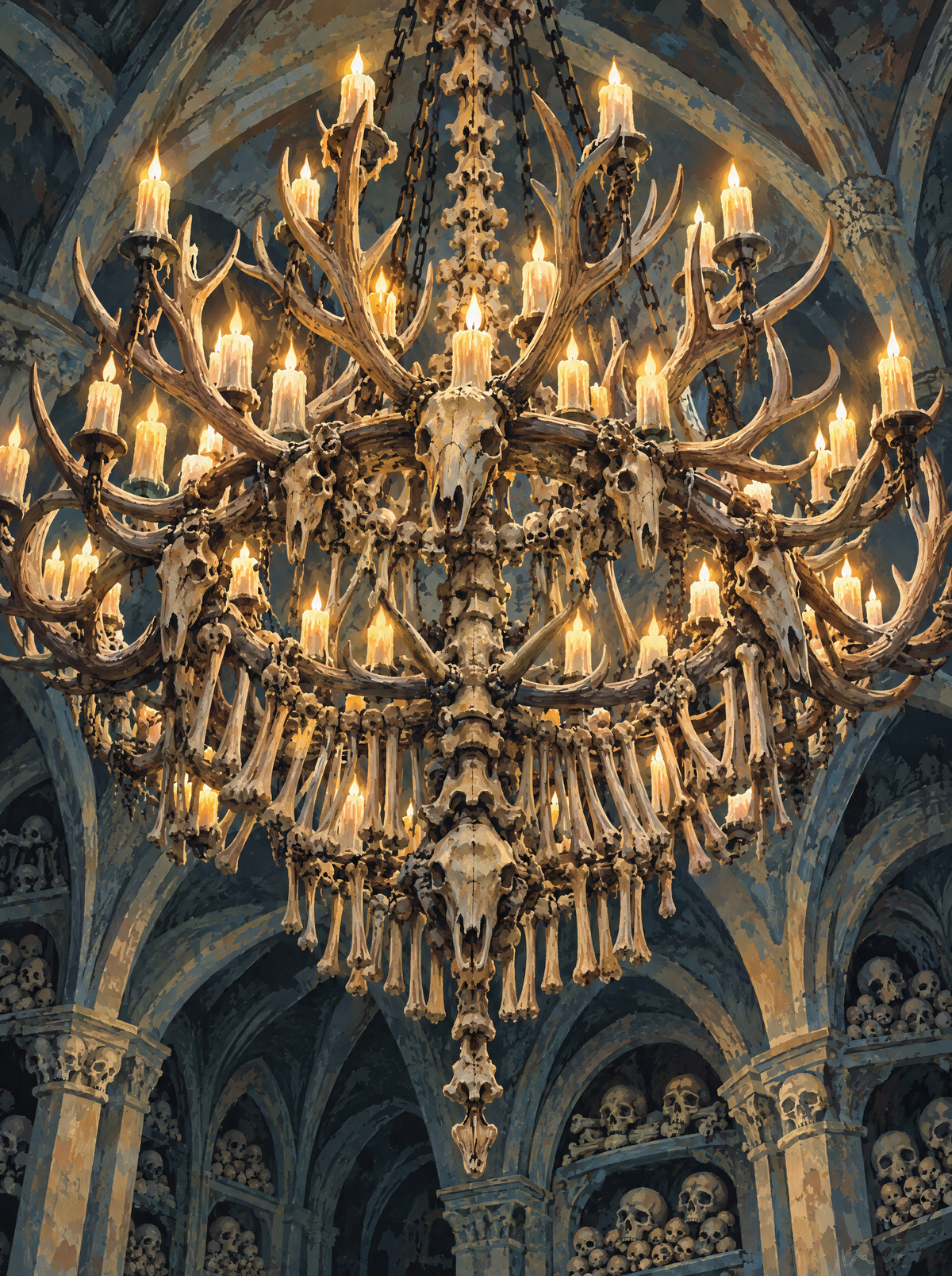 Bone Chandelier Crypt