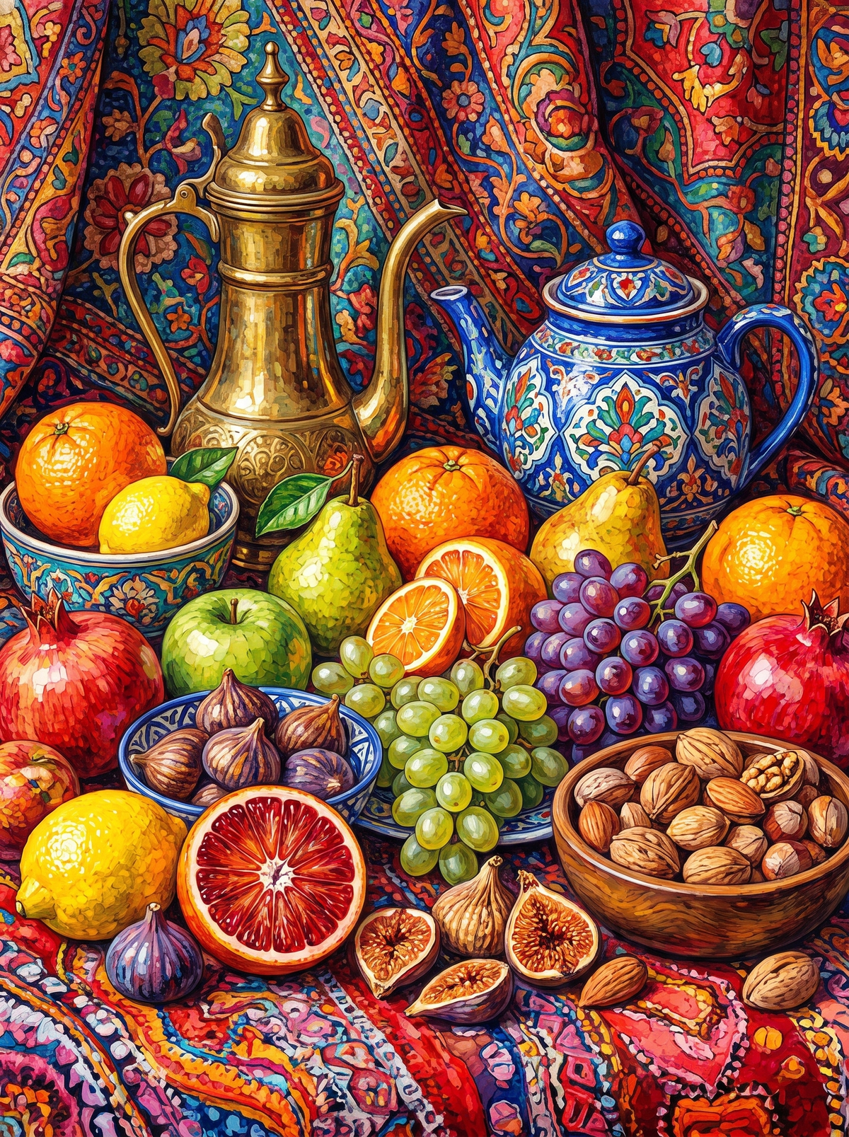 Brass Coffee Pot Still Life