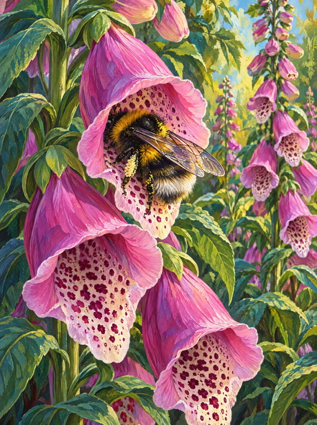 Bumblebee In The Foxglove
