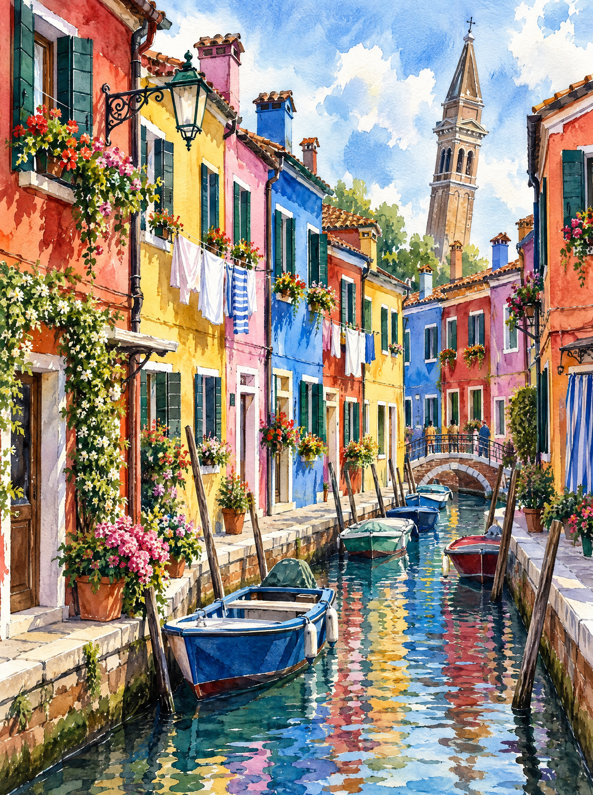 Burano Canal Colours