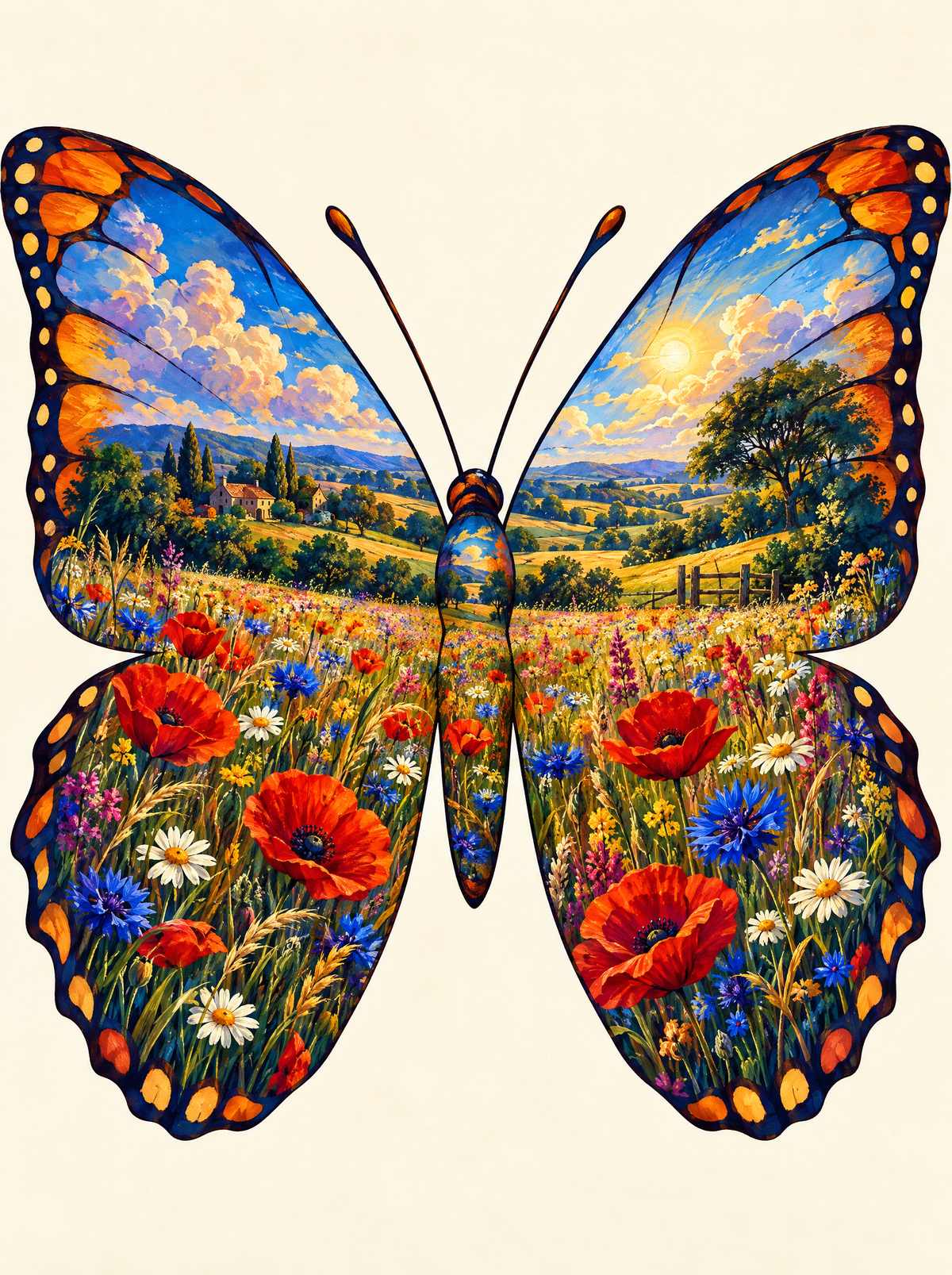 Butterfly Poppy Meadow