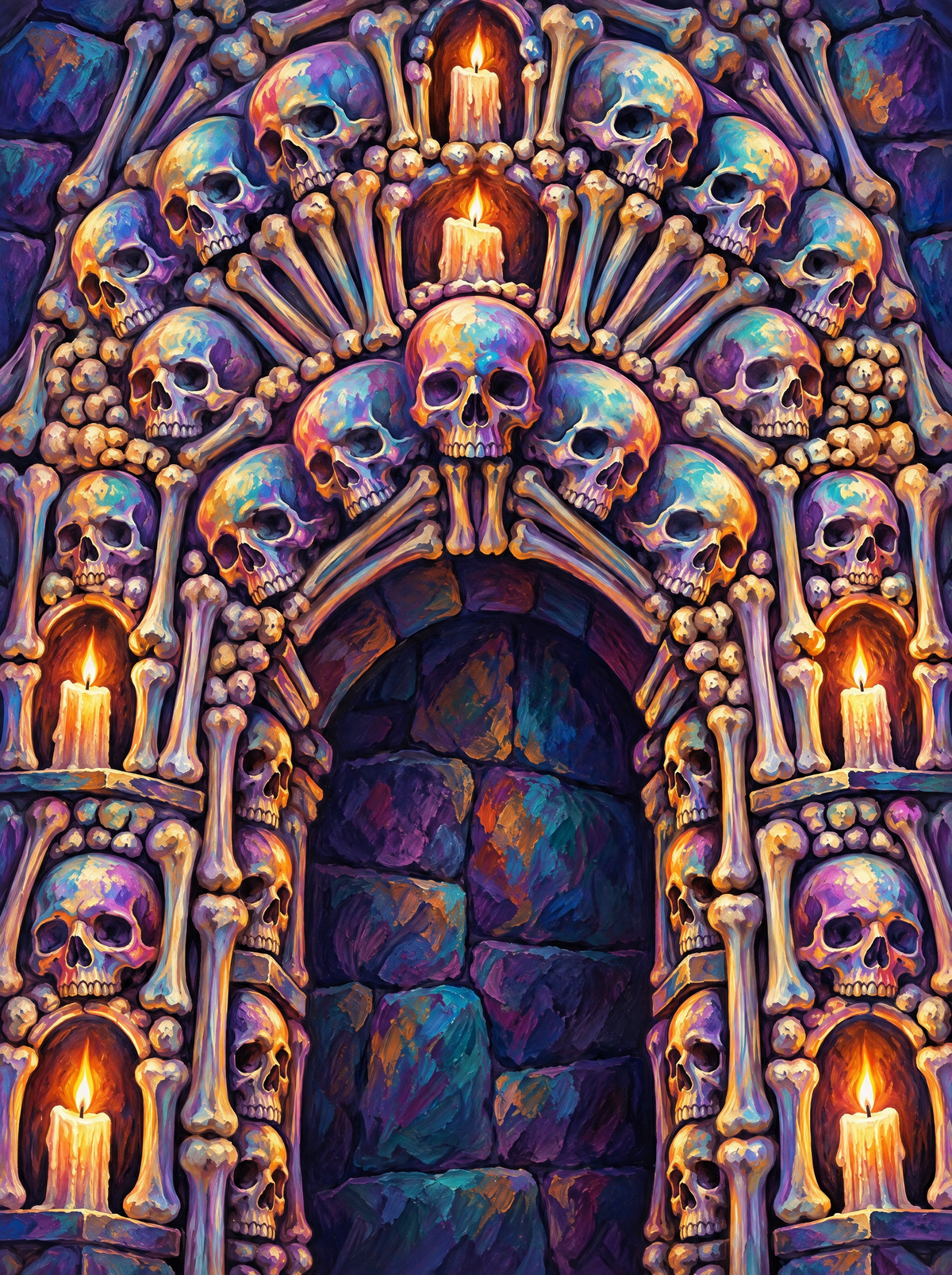 Candlelit Ossuary Arch