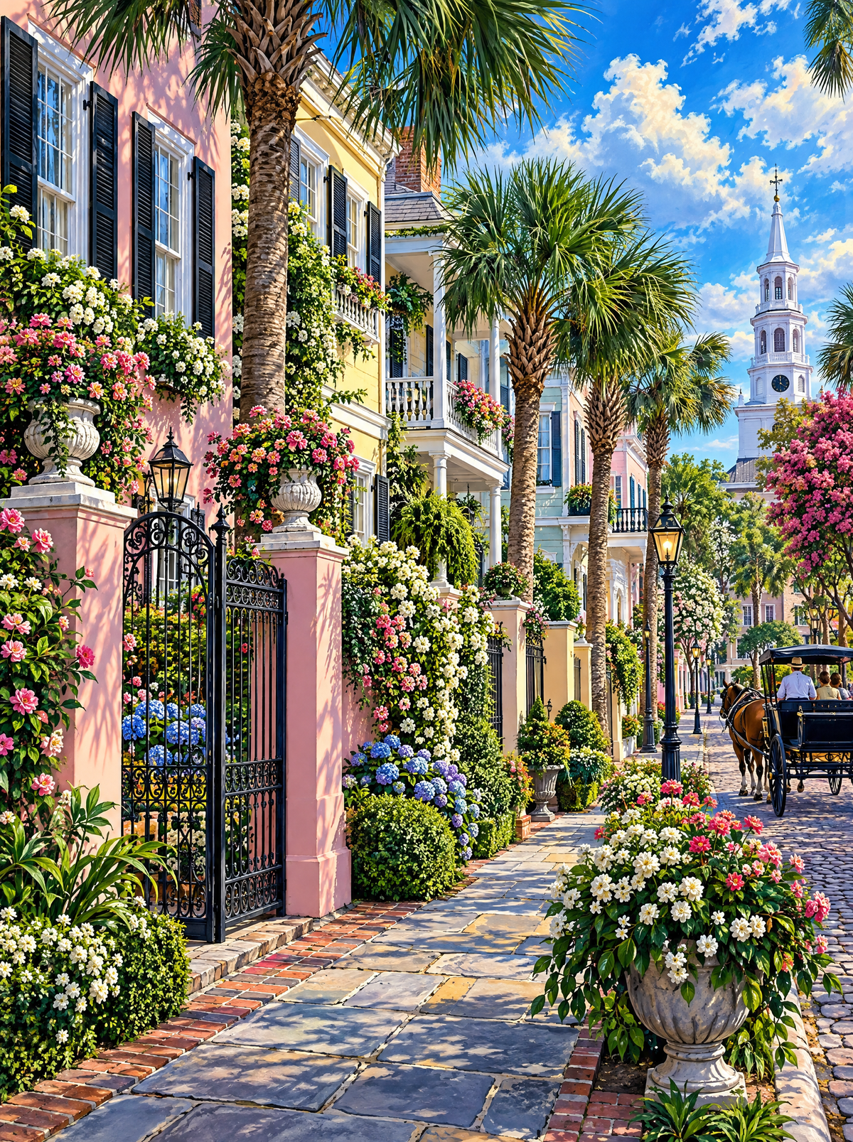 Carriage Past The Palmettos