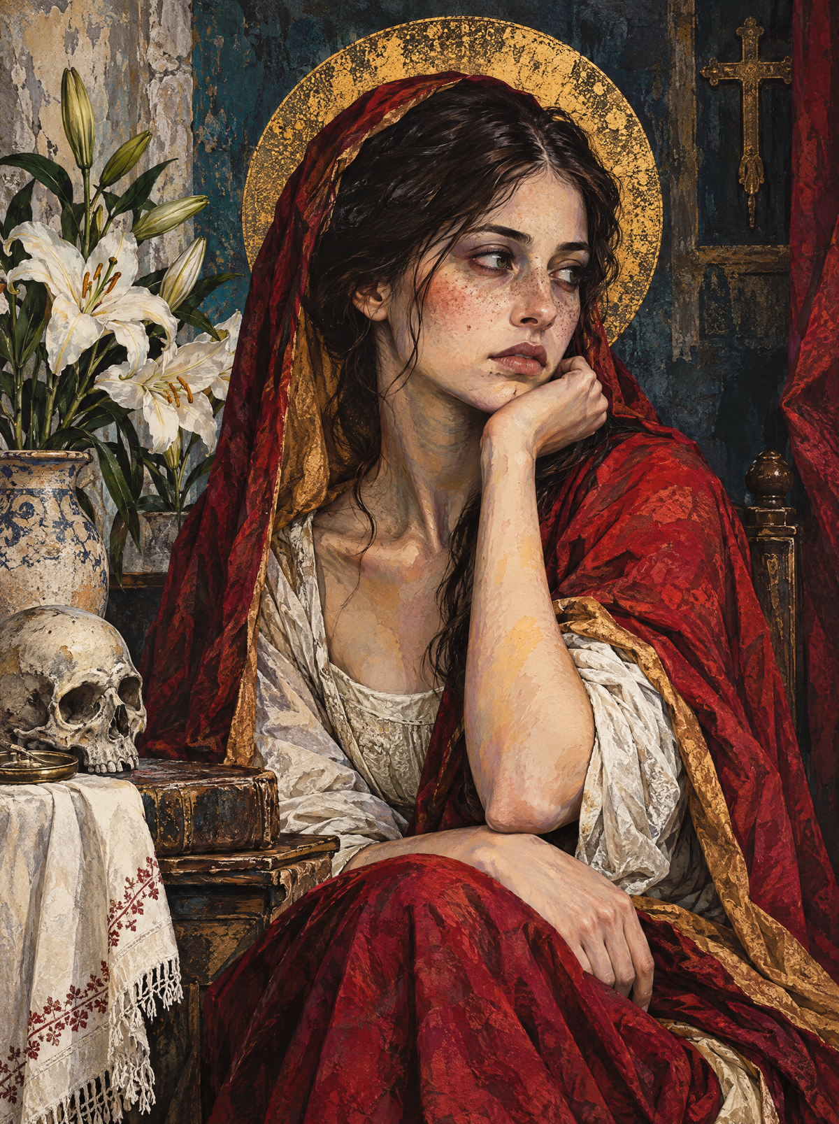 Crimson Veil Memento Mori
