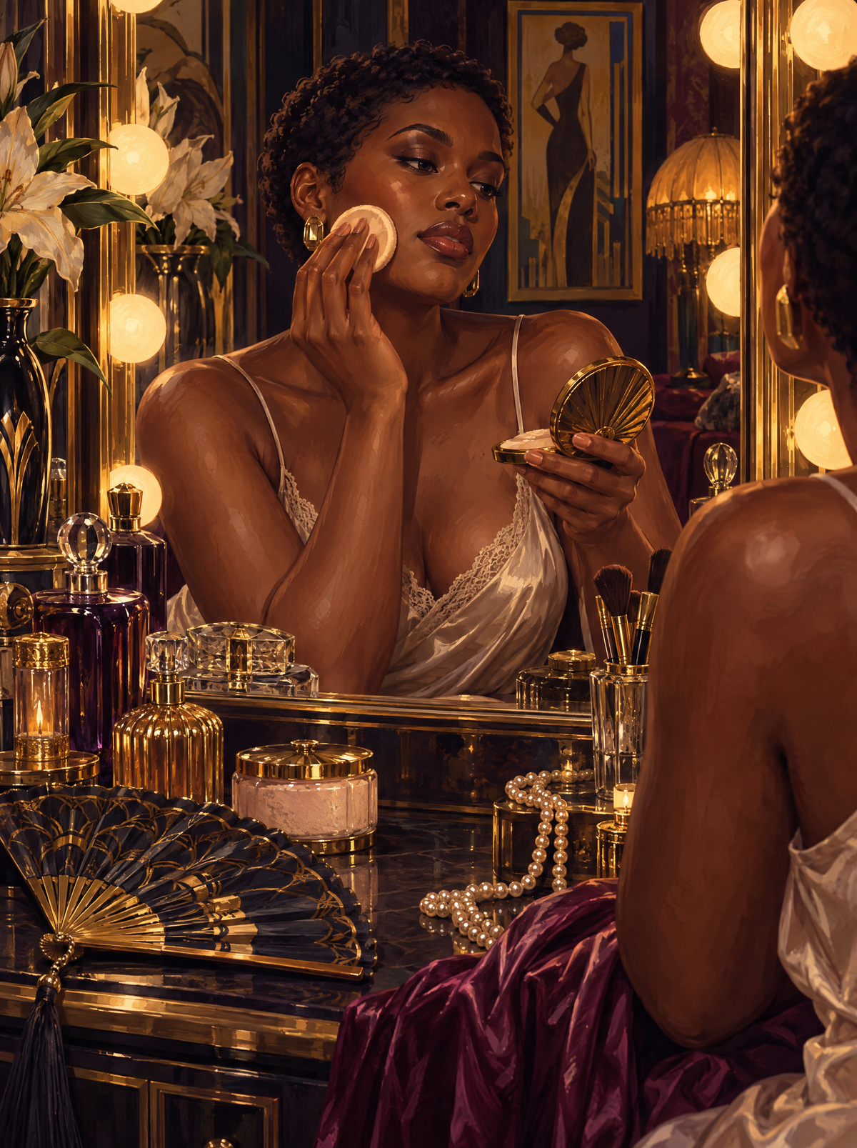 Deco Vanity Powder Hour
