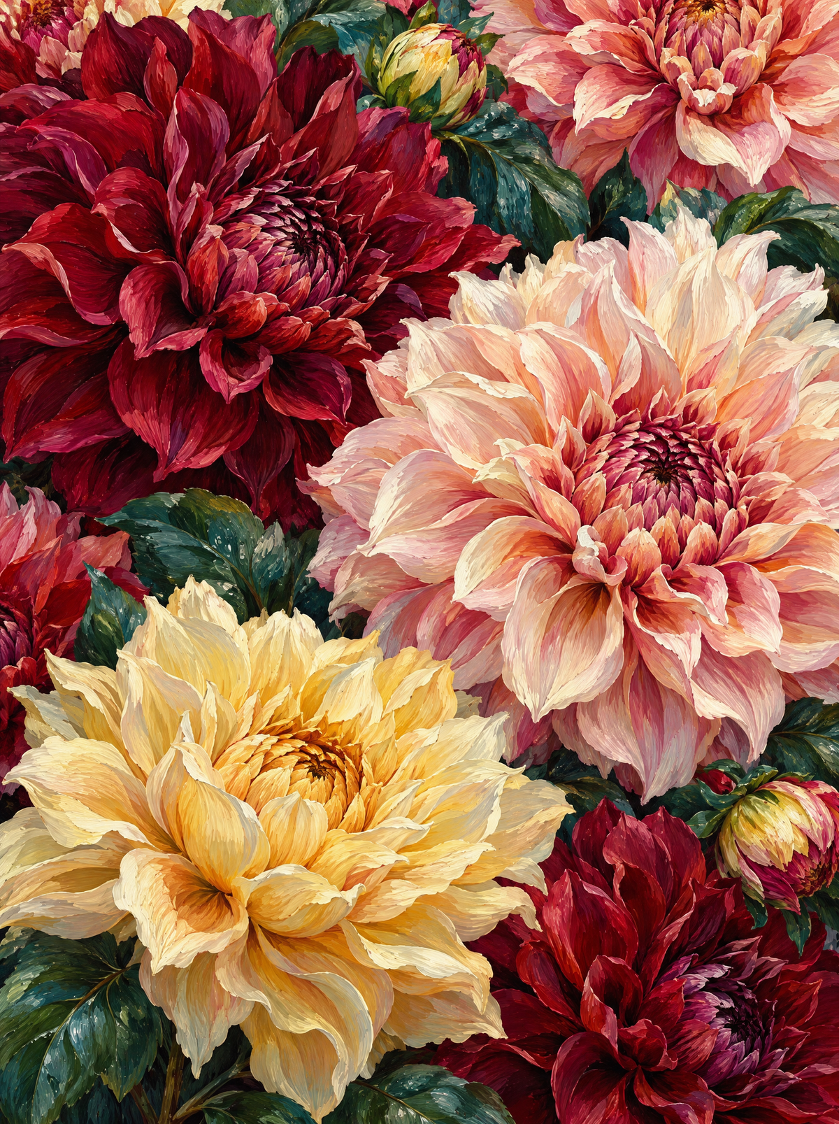 Dinner Plate Dahlias