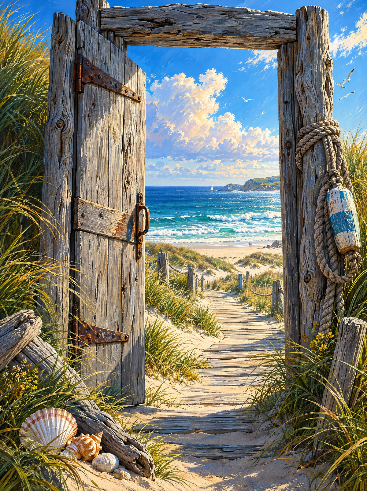 Driftwood Door To The Dunes