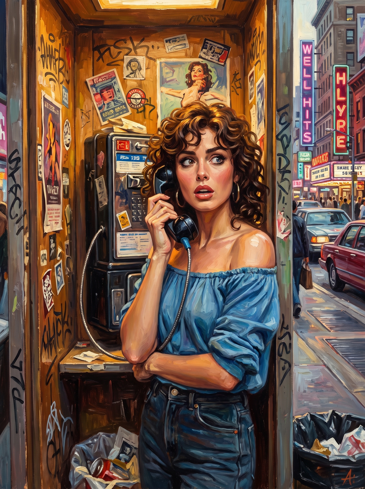Eighties Payphone Booth Call