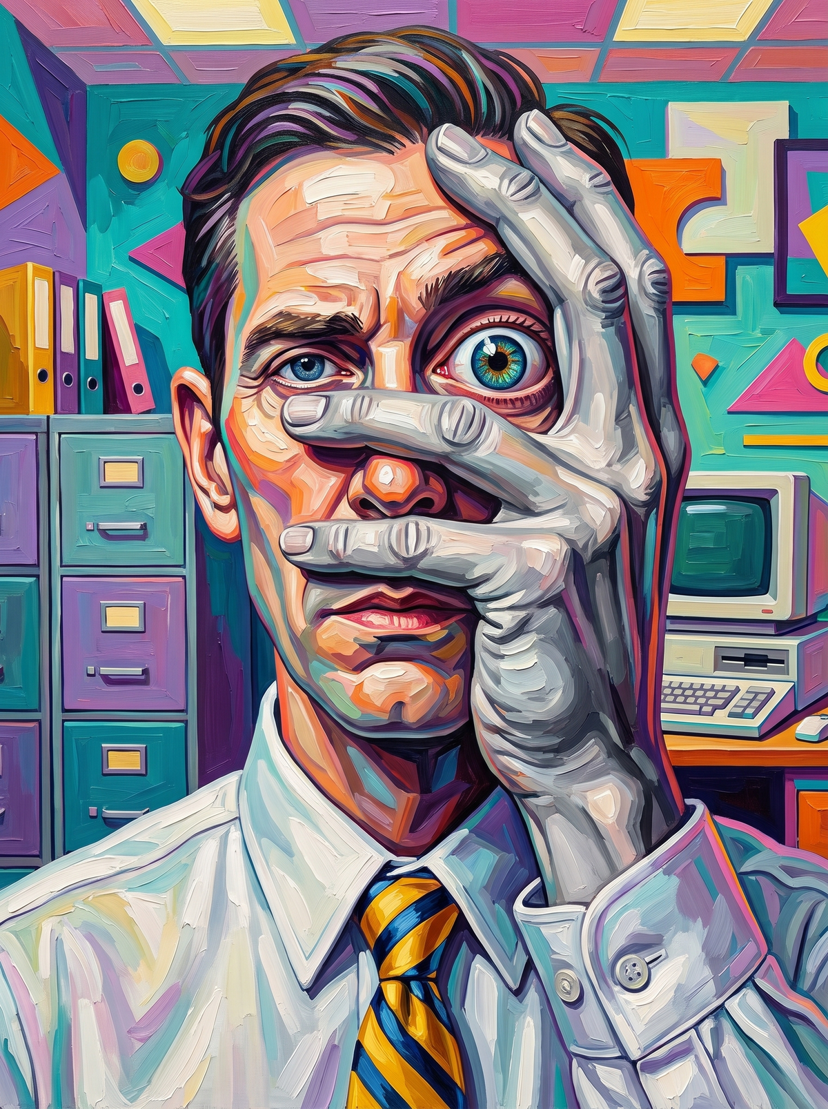 Facepalm In The Office