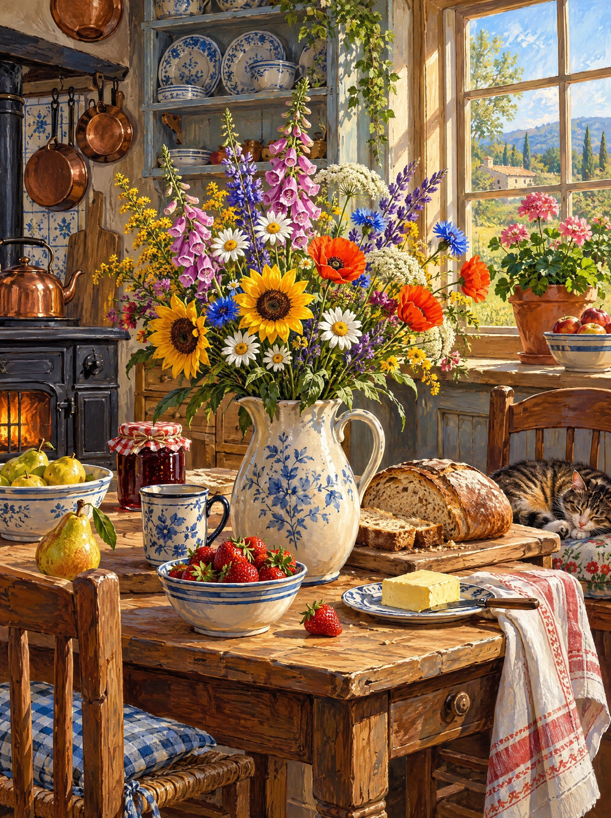 Farmhouse Kitchen Wildflowers