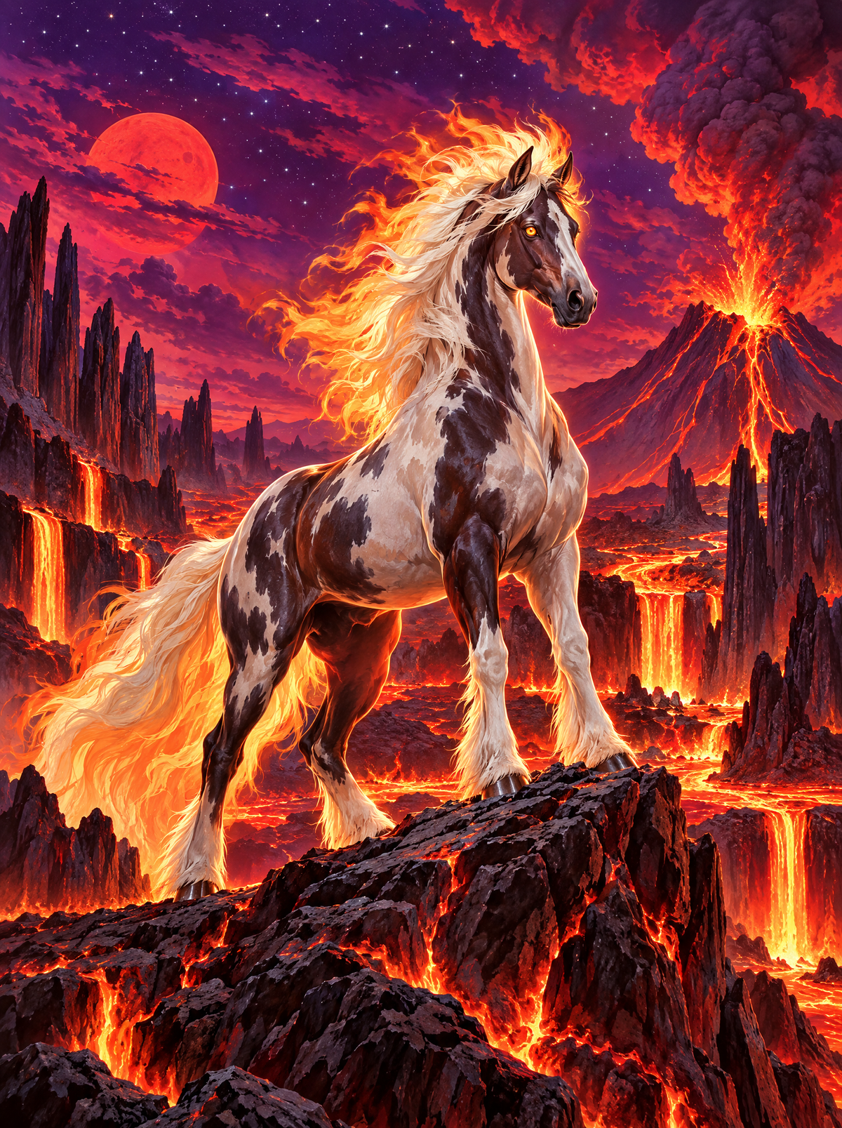 Firemane Stallion On Lava Ridge