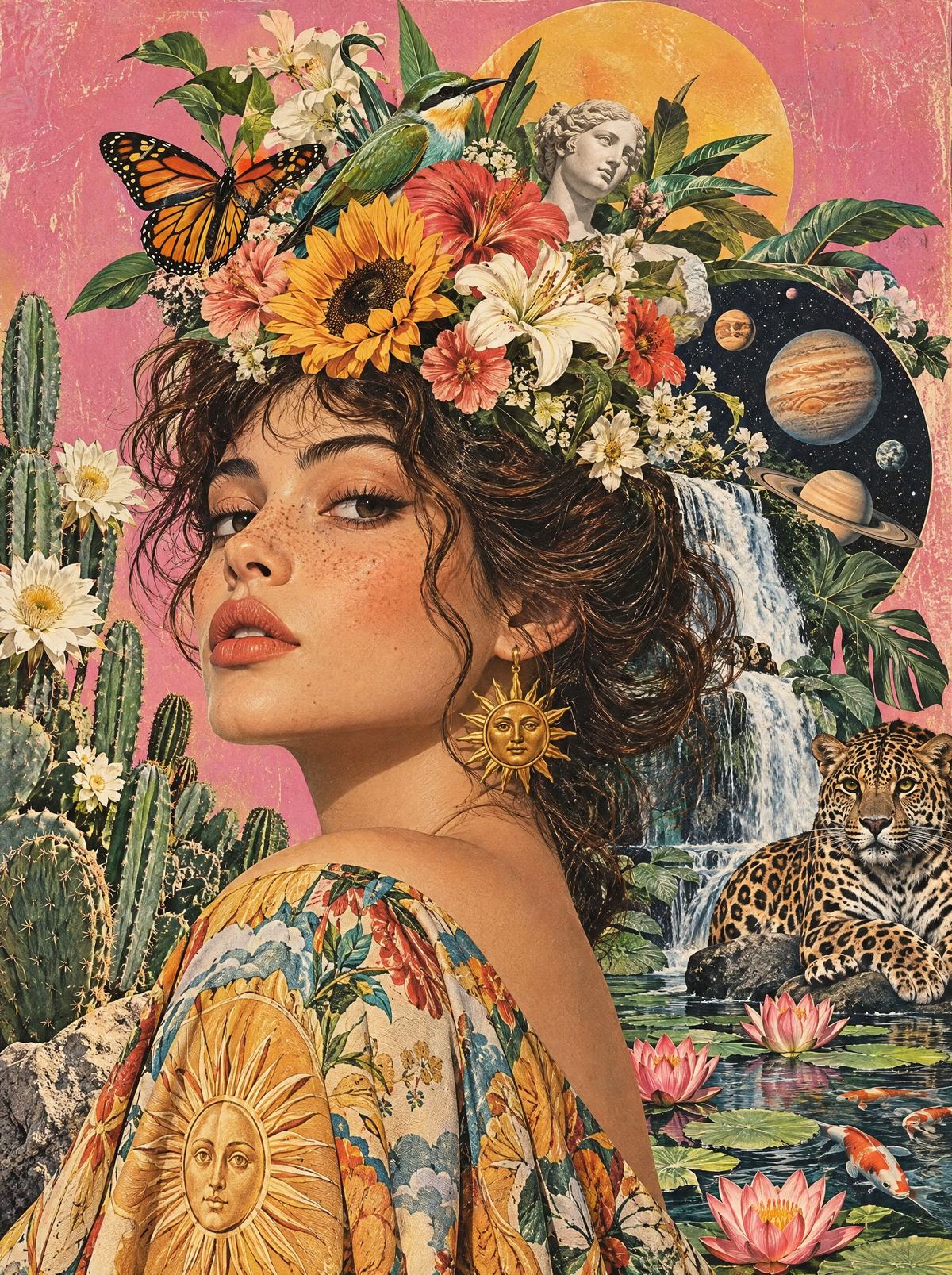 Flower Crown And Leopard Falls