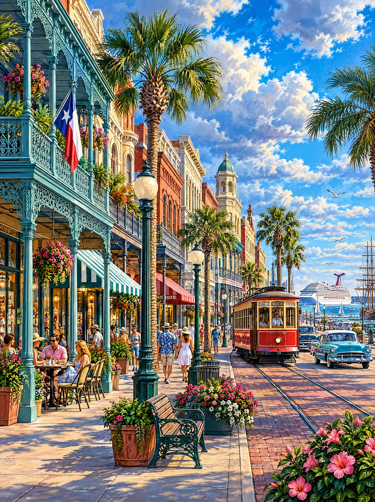 Galveston Strand Trolley