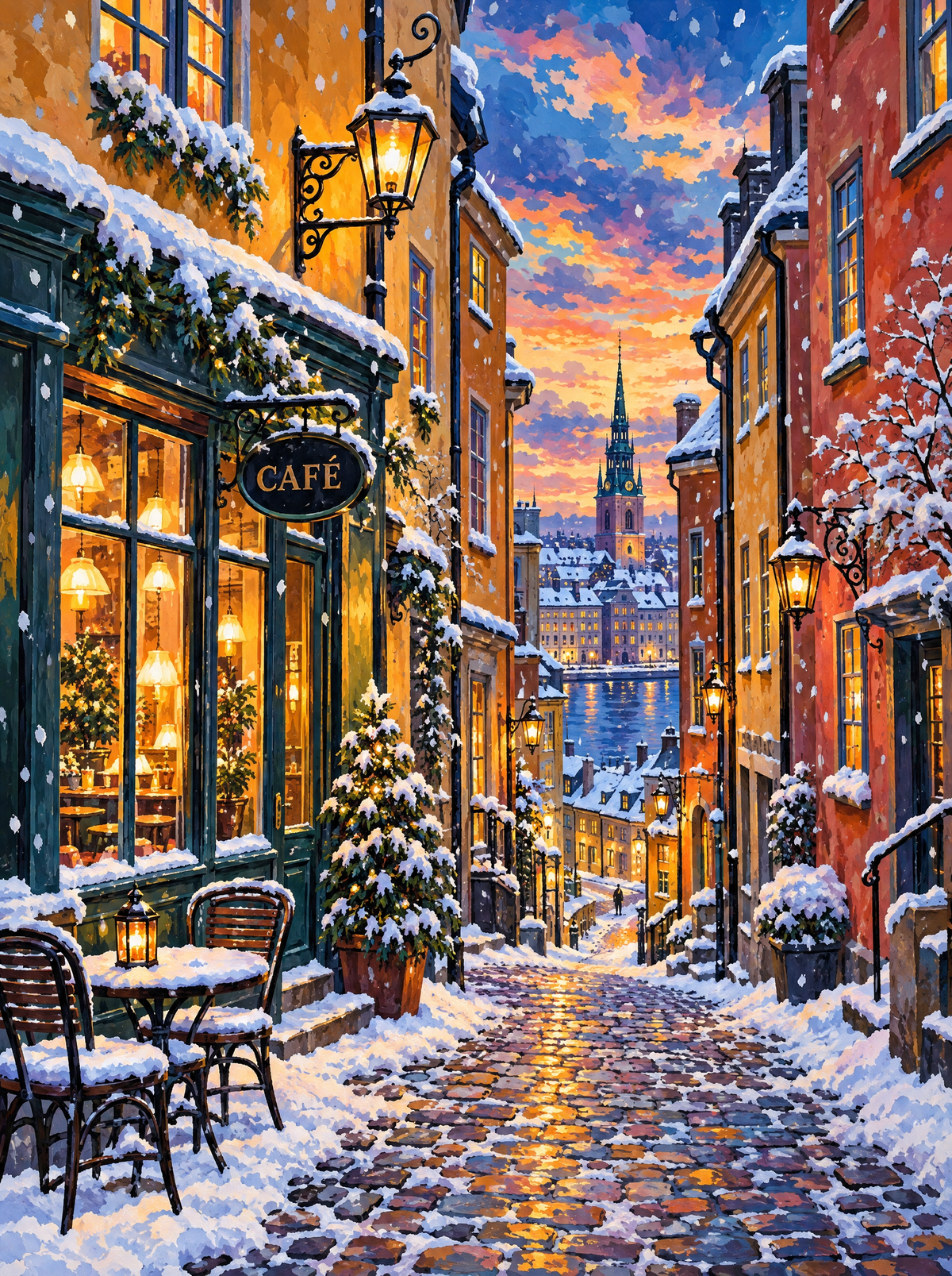Gamla Stan Cafe Snow