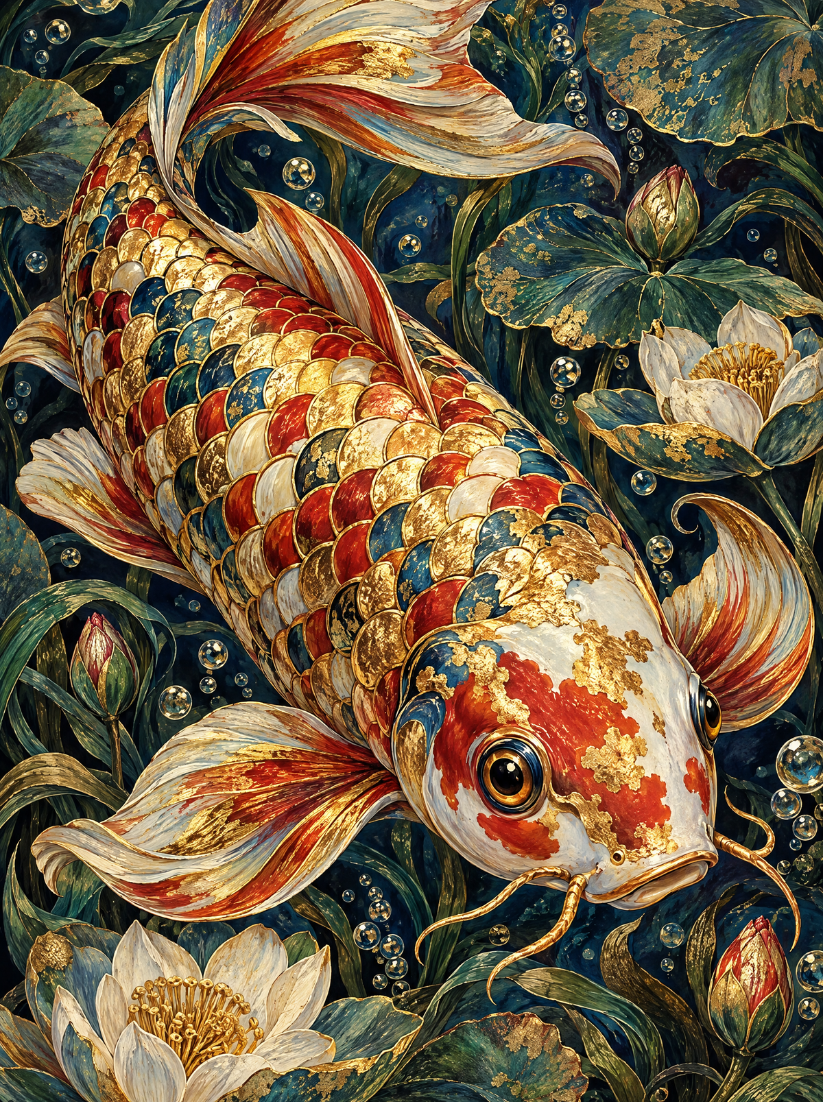 Gold Leaf Koi