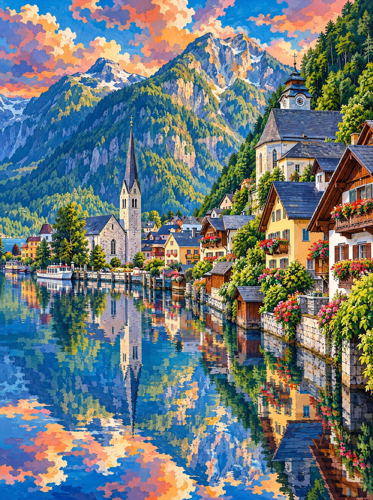 Hallstatt Lake Mirror