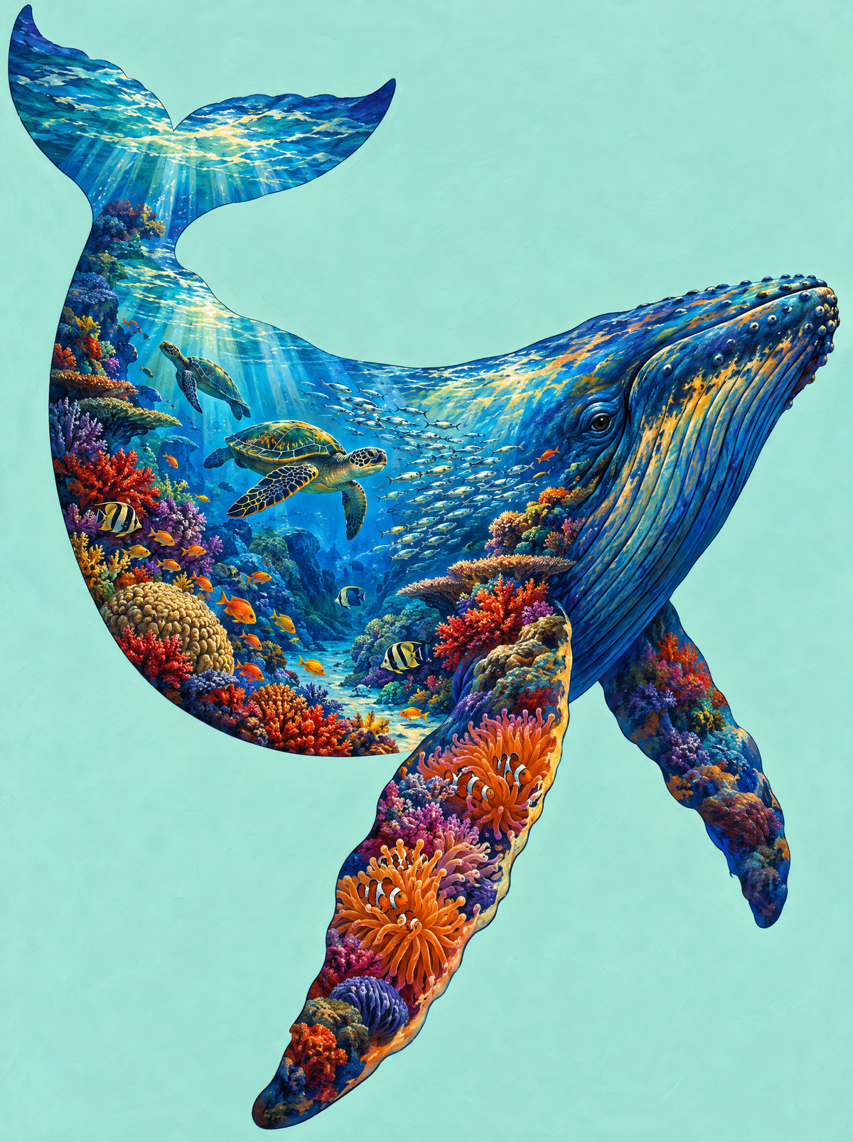 Humpback Whale Coral Reef