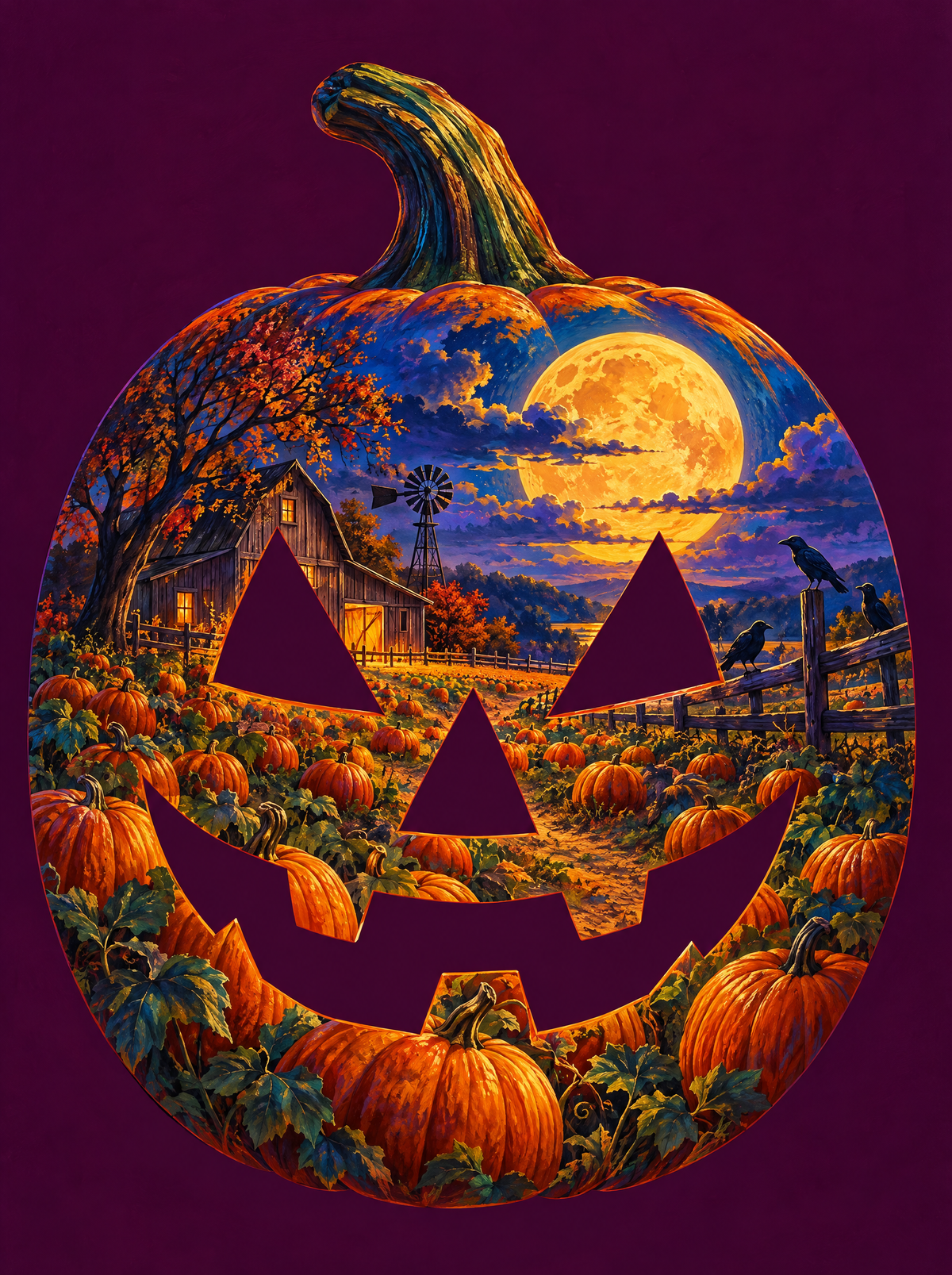 Jack O Lantern Pumpkin Patch