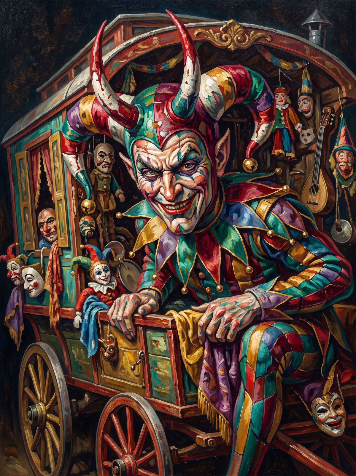 Jester On The Puppet Wagon