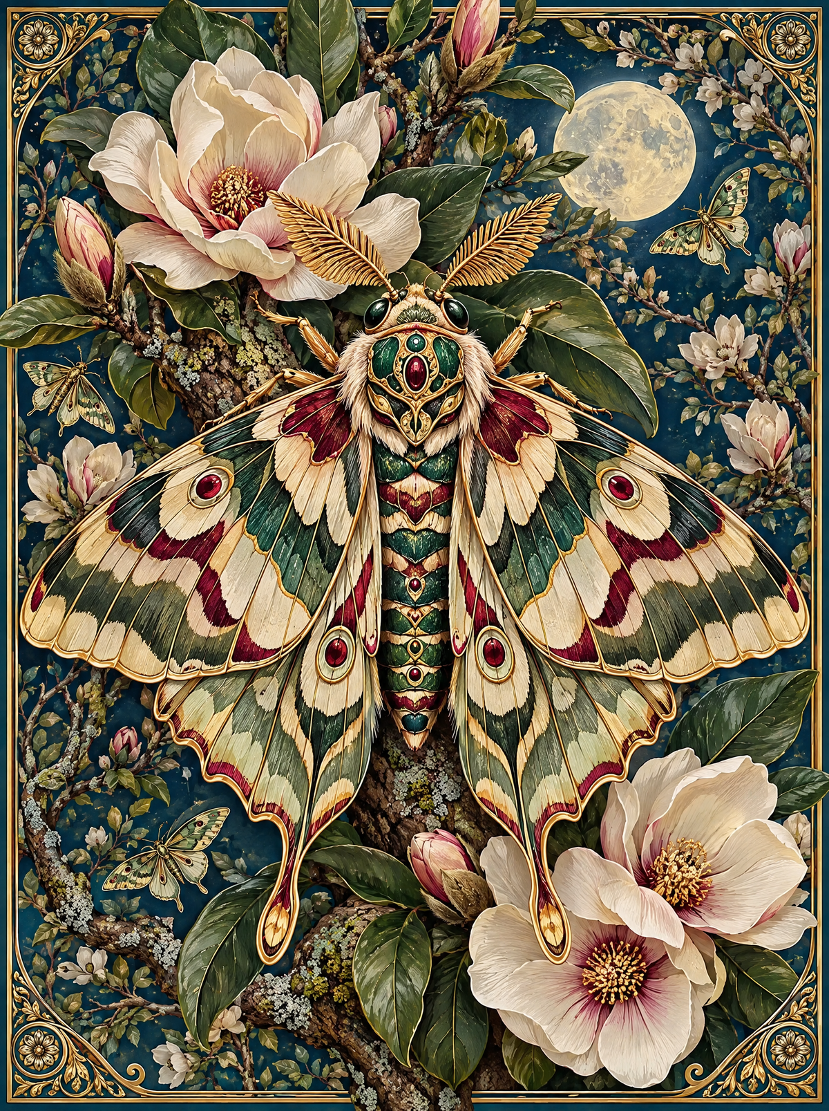 Jewelled Moon Moth