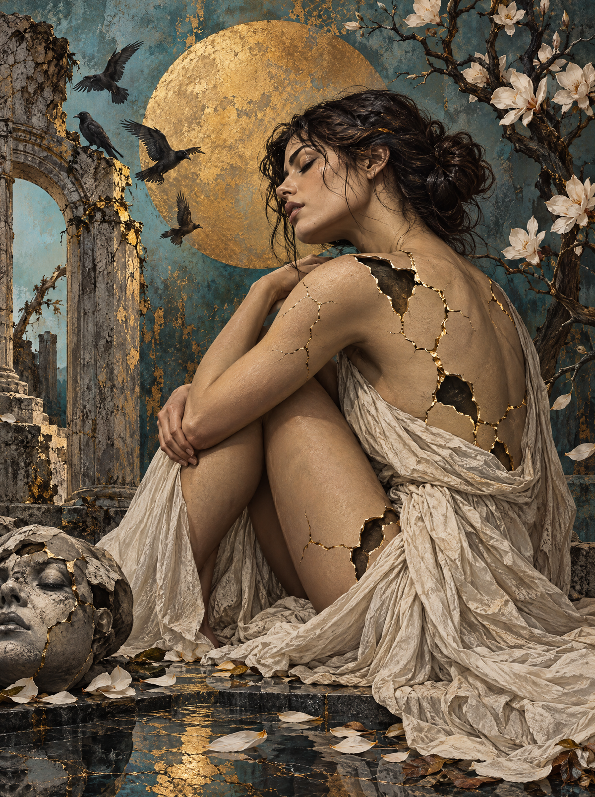 Kintsugi Moon Goddess