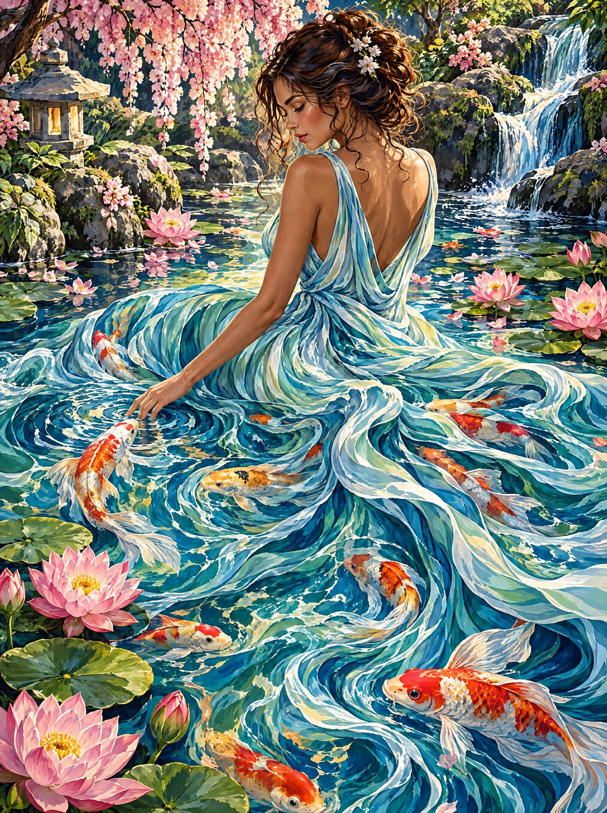 Koi Pond Gown