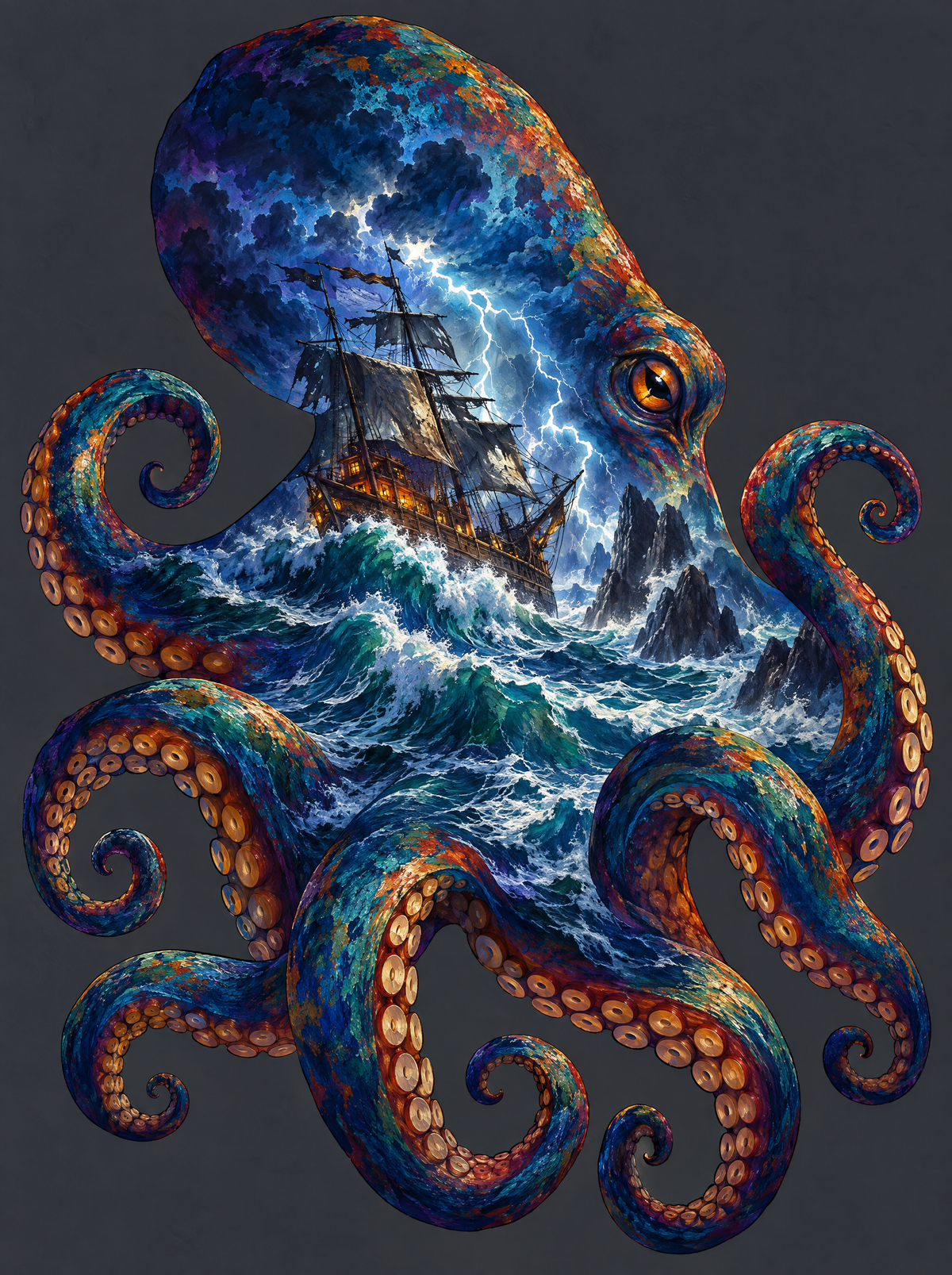 Kraken Storm Tall Ship