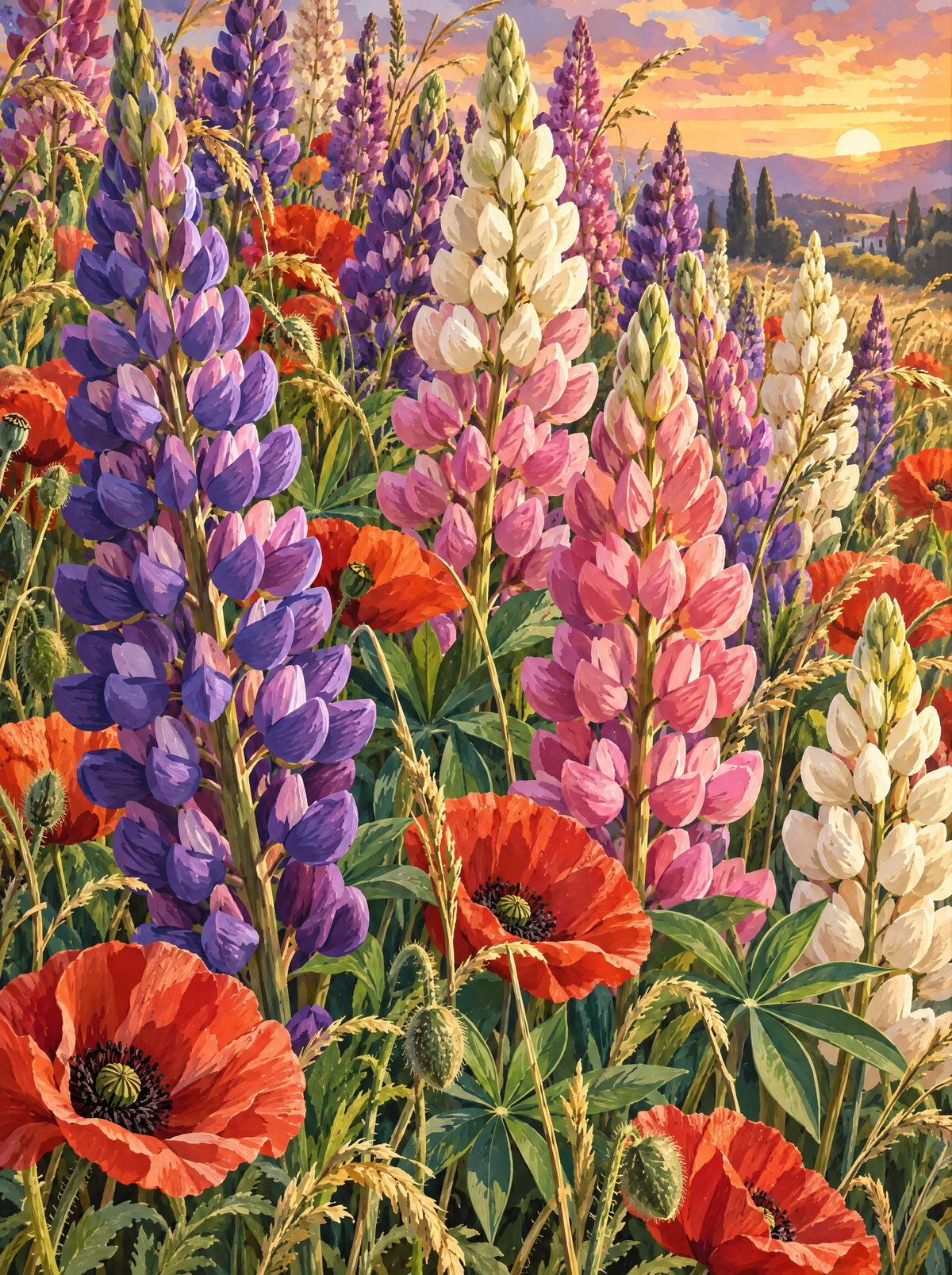 Lupine Meadow Sunset