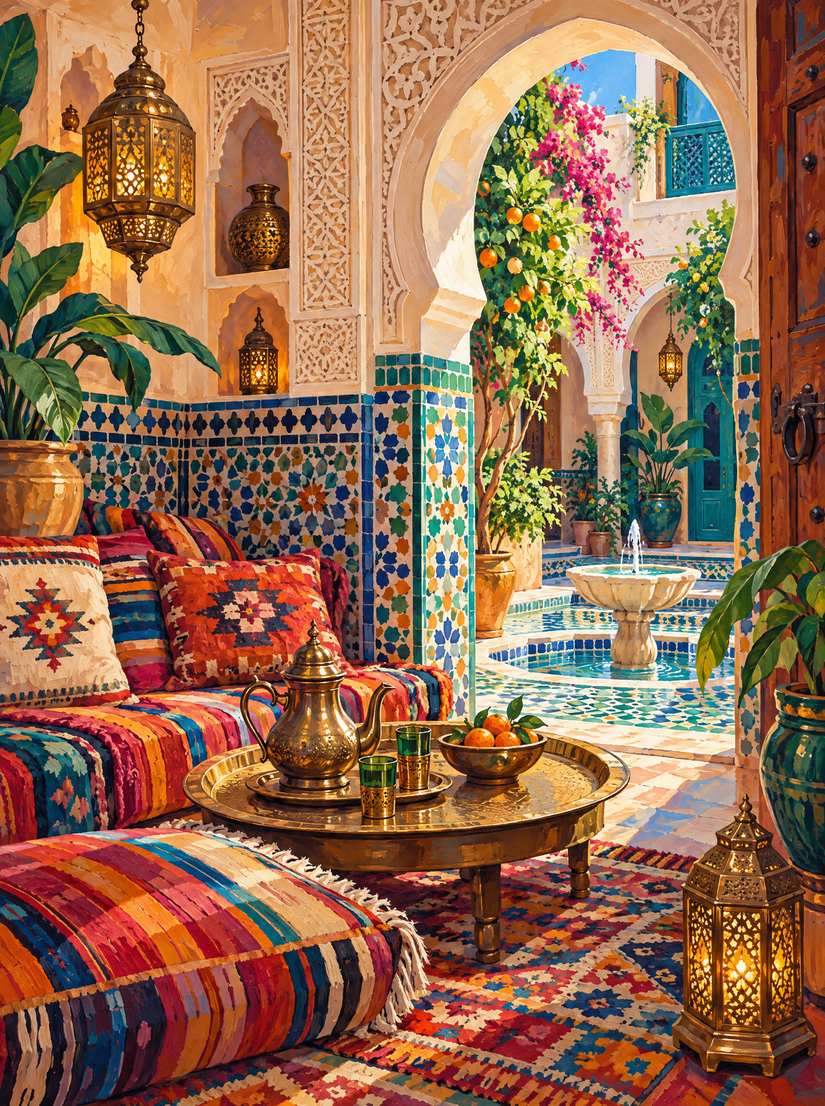 Marrakech Riad Mint Tea