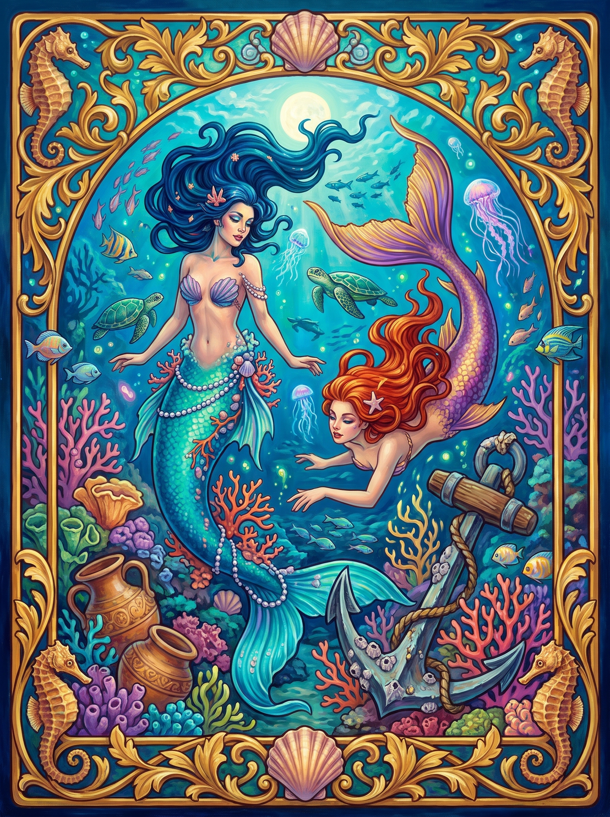 Mermaids Of The Coral Reef